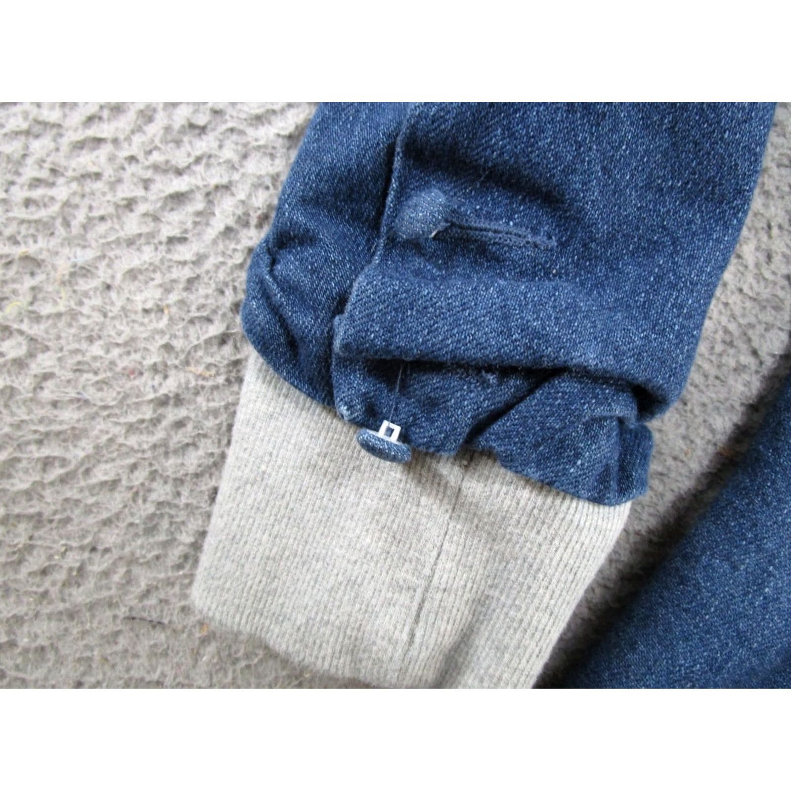 Denime Risen Jeans Hoodie Denim Full Zip Up Jean Jacket Womens Size M Read 90s? (Not Vintage) Size M / US 6-8 / IT 42-44 - 3 Thumbnail