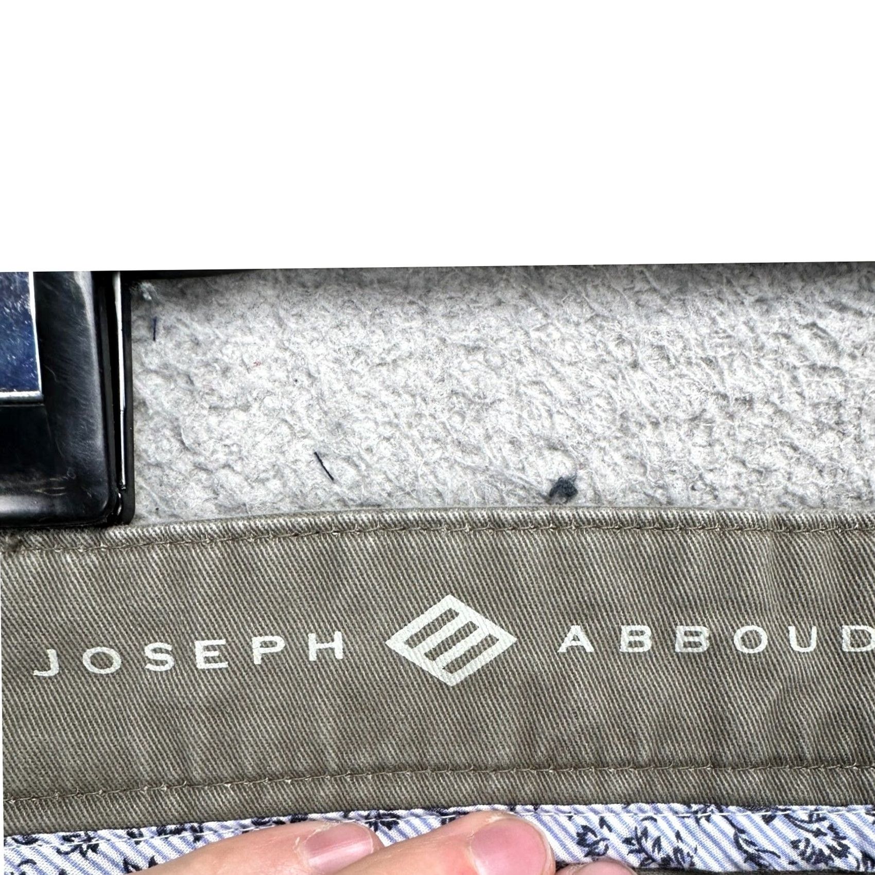 Joseph Abboud Joseph Abboud Khaki Shorts Mens 48 Olive Green Flat Front Casual Stretch Pocket Size US 32 / EU 48 - 3 Thumbnail