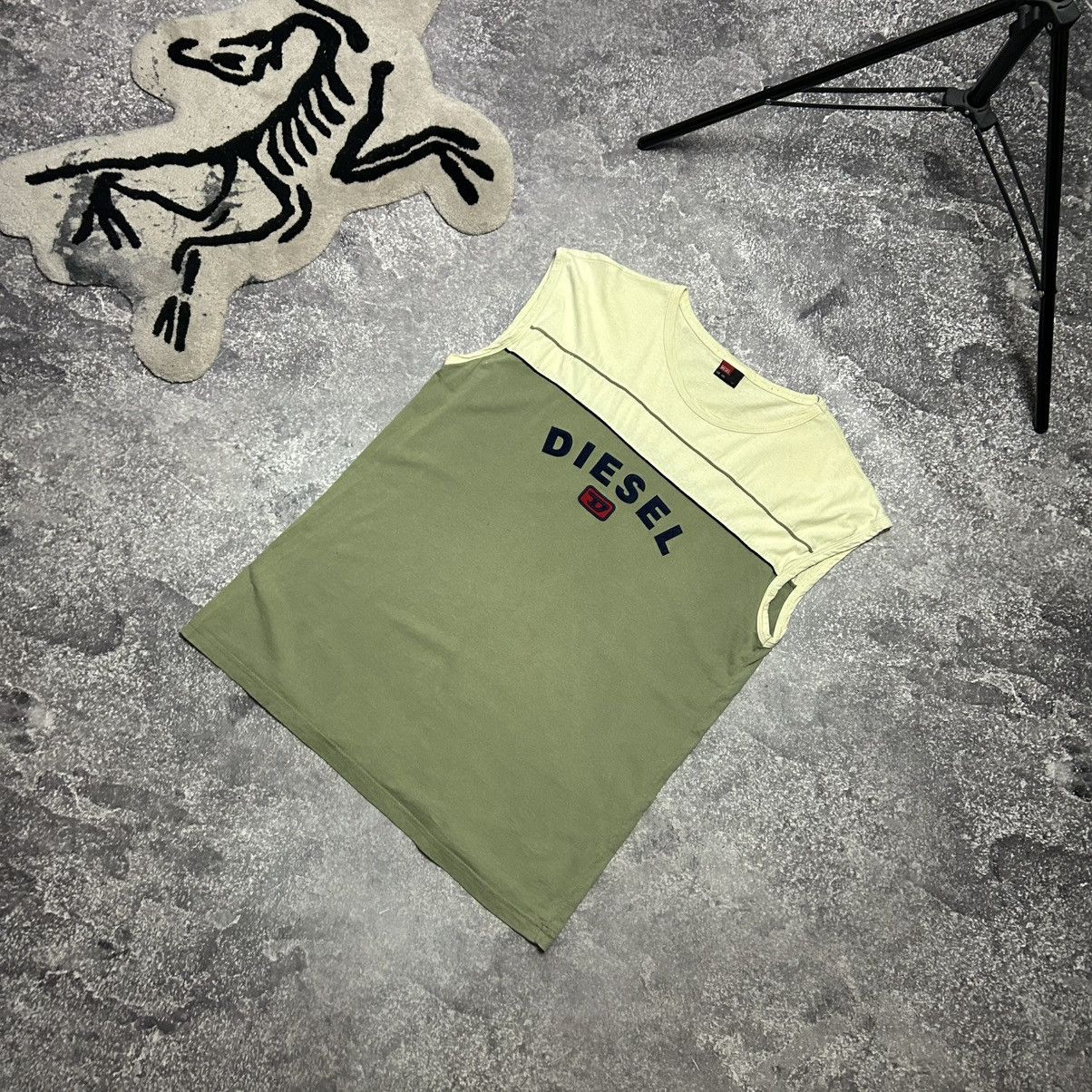 Diesel Vintage Diesel Big Logo y2k designer streetwear sleeveless Size US XXL / EU 58 / 5 - 1 Thumbnail
