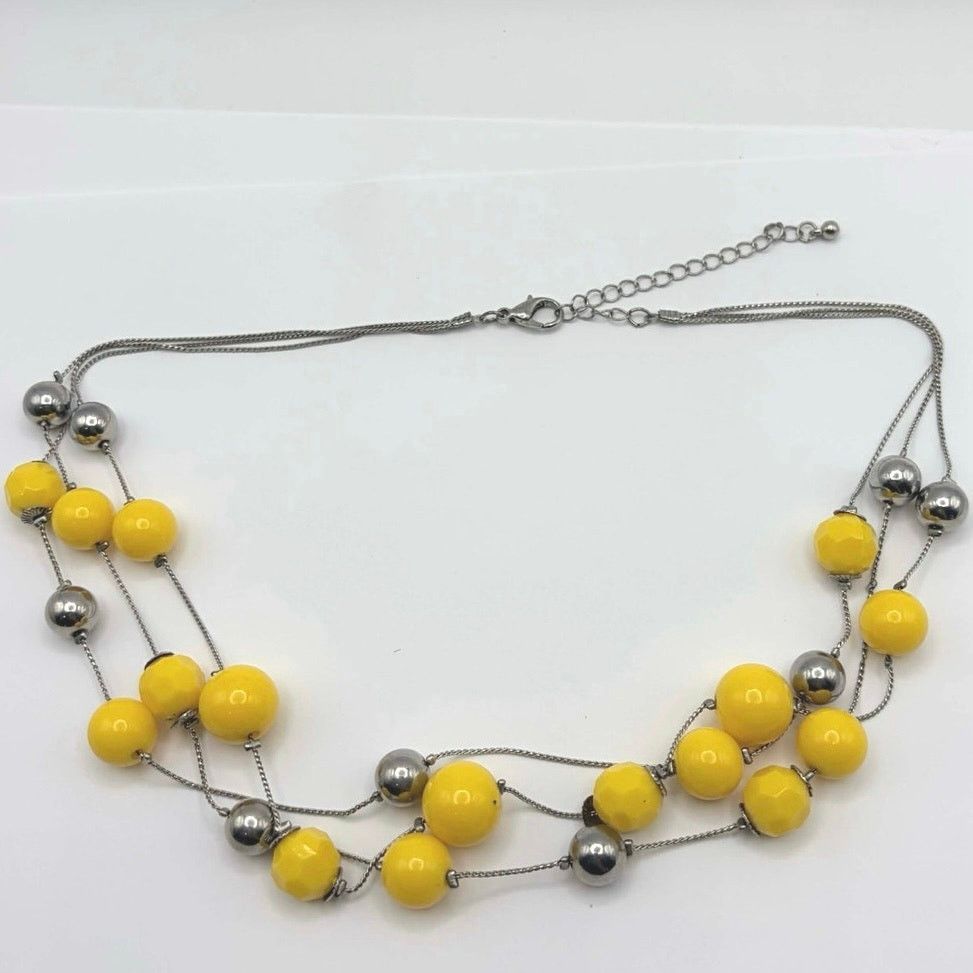 Other Yellow Beaded Layered Necklace Size ONE SIZE - 3 Thumbnail