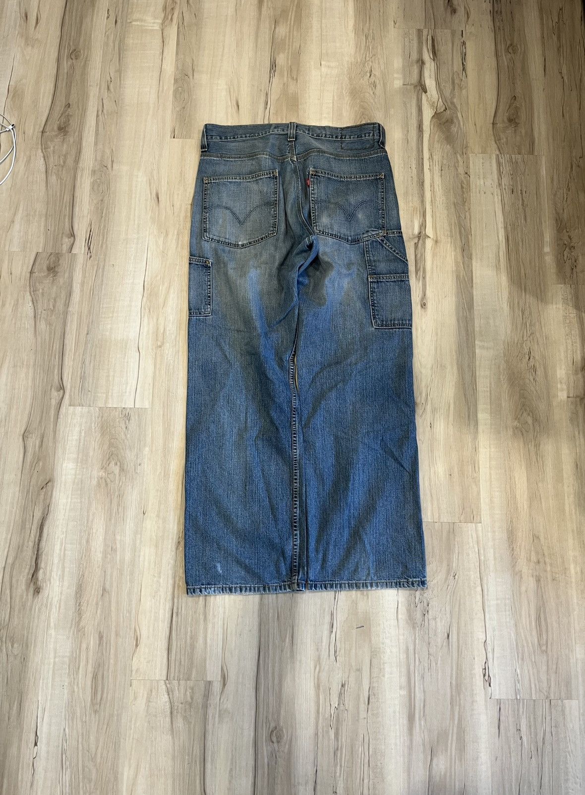 Levi's × Vintage Y2K Levi’s wide leg carpenter jeans Size US 34 / EU 50 - 2 Thumbnail