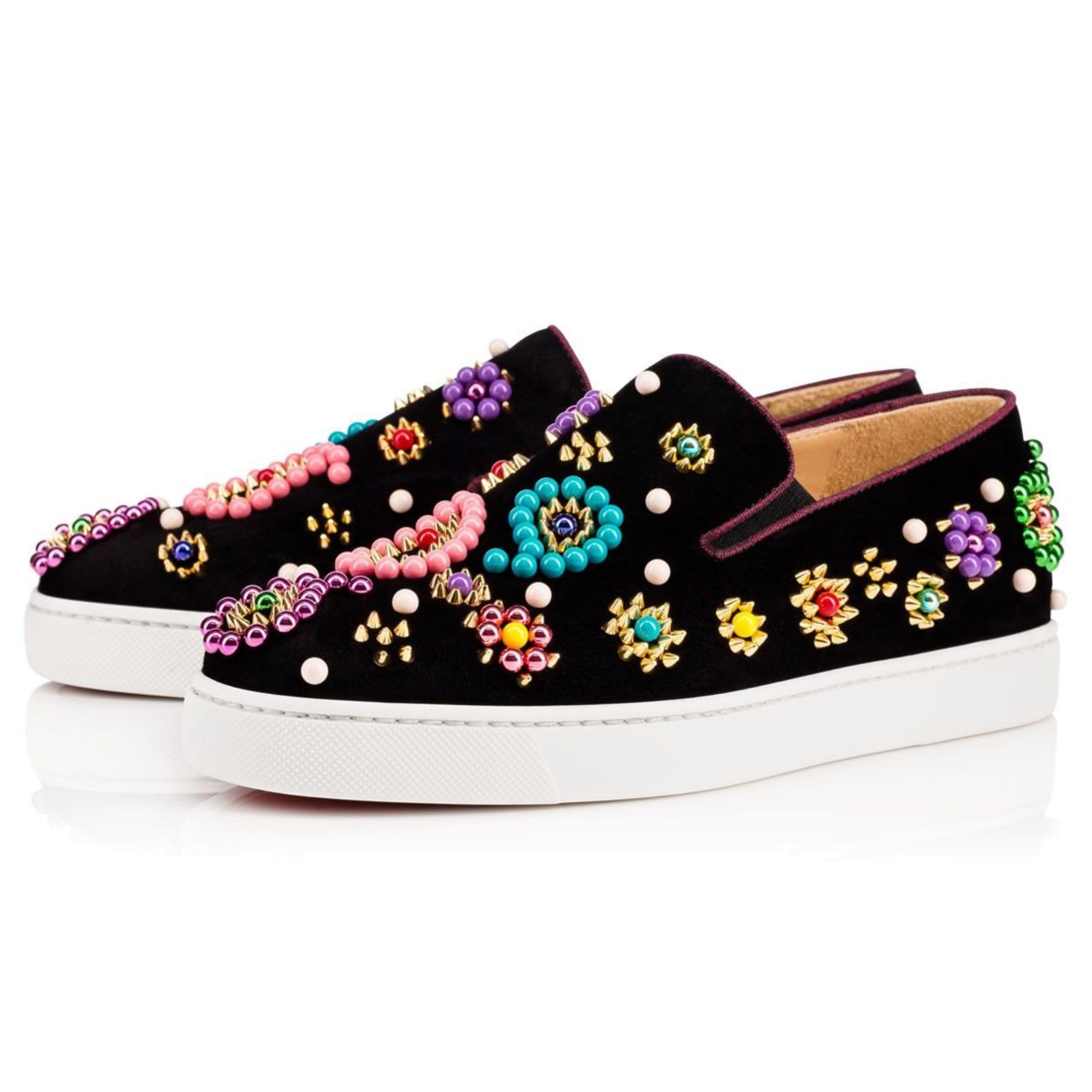 Christian Louboutin Christian Louboutin Candy Flat Low Top Slip On Sneaker 36.5 Size US 6.5 / IT 36.5 - 1 Thumbnail