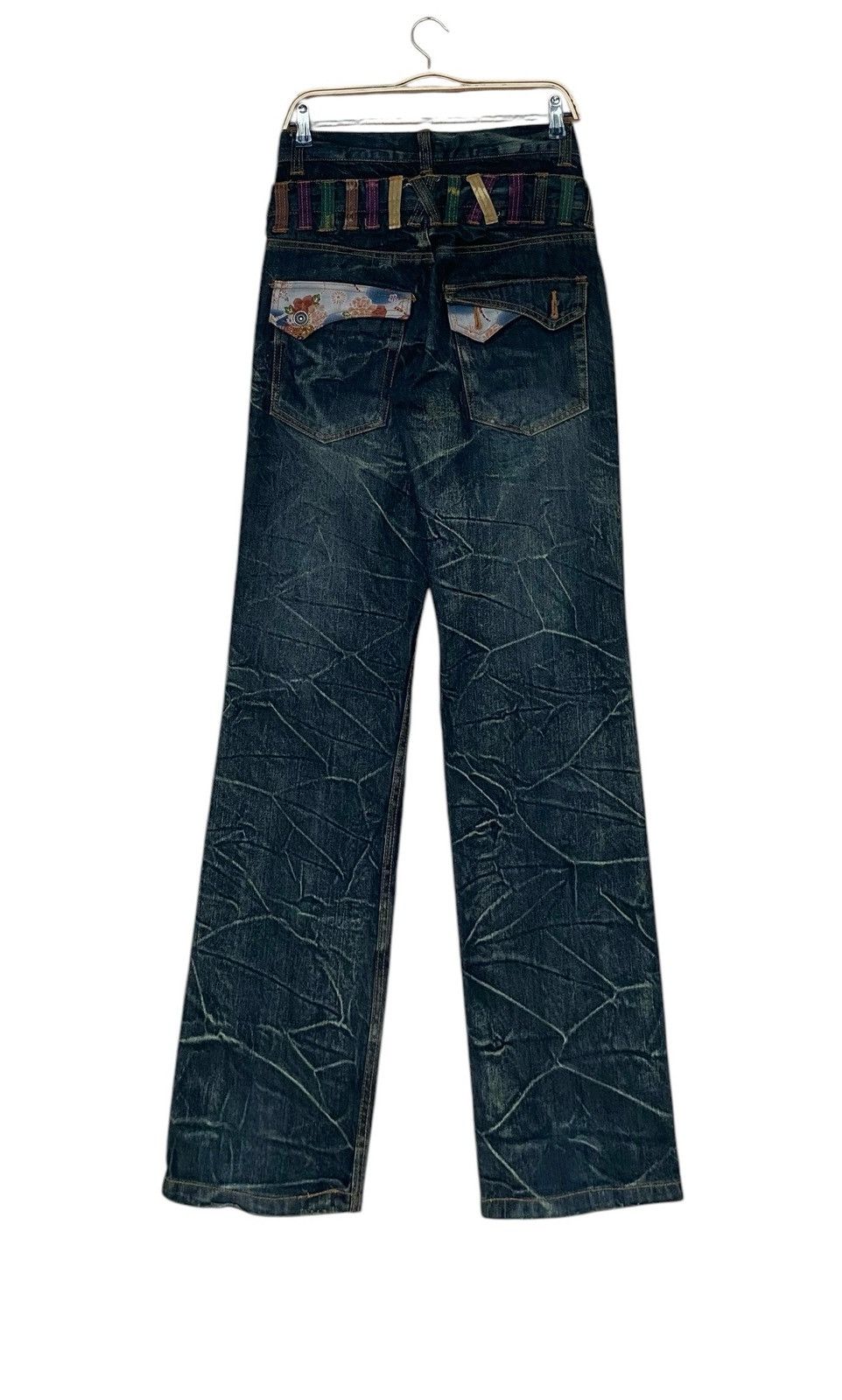 If Six Was Nine × Japanese Brand × Vintage Vintage Japanese Brand Nylaus Double Waist Jeans 2000s Size US 31 - 2 Thumbnail