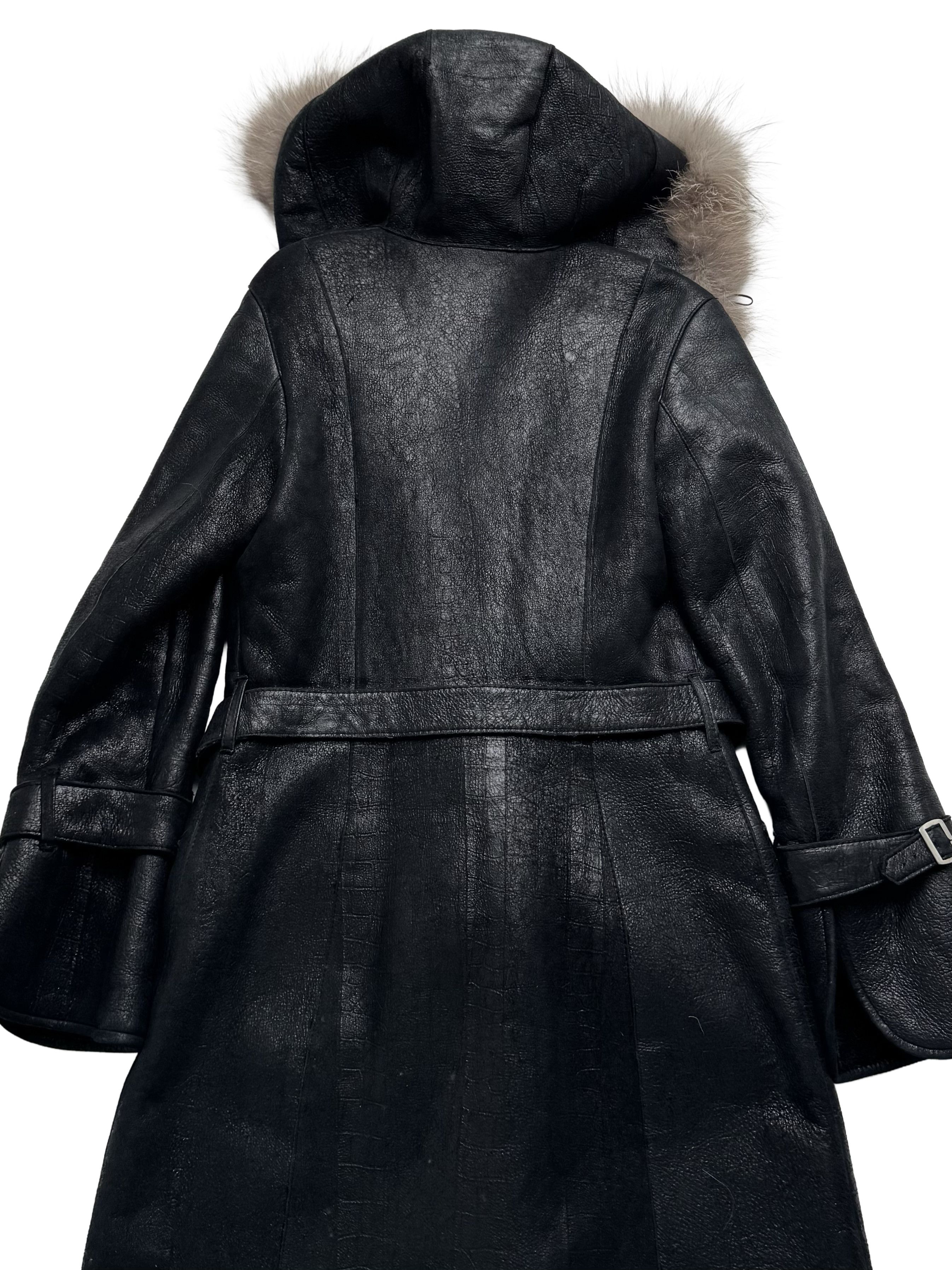 Vintage Vintage Real Sheepskin Hooded Coat With Real Fur Details Size S / US 4 / IT 40 - 16 Thumbnail