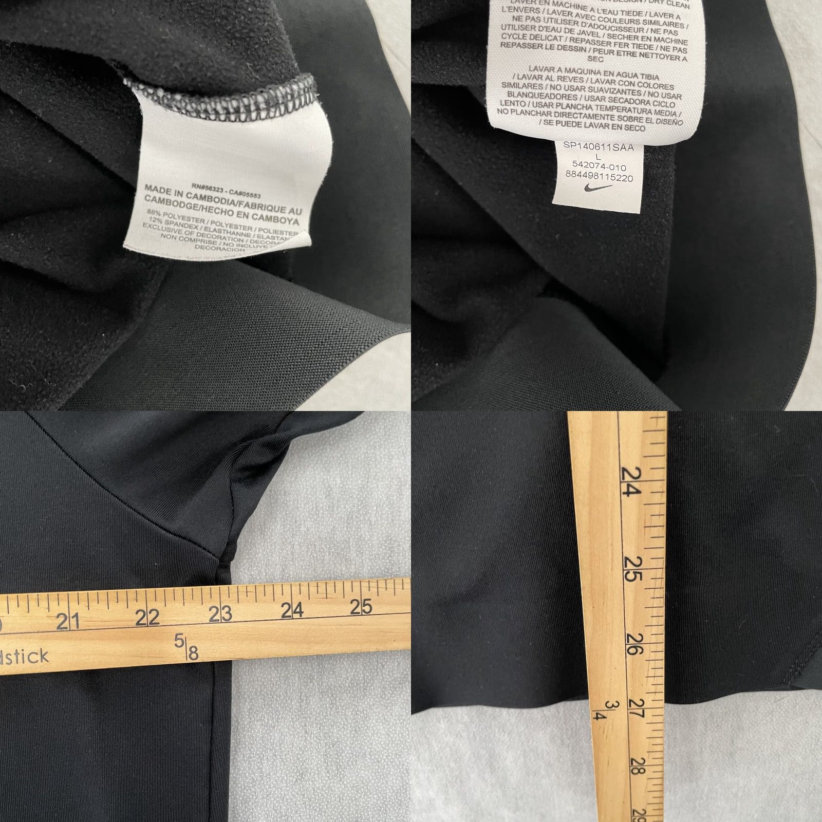 Nike Nike Tiger Woods Collection Jacket Adult Large Black 1/4 Zip Blade Collar PAC L Size US L / EU 52-54 / 3 - 8 Thumbnail