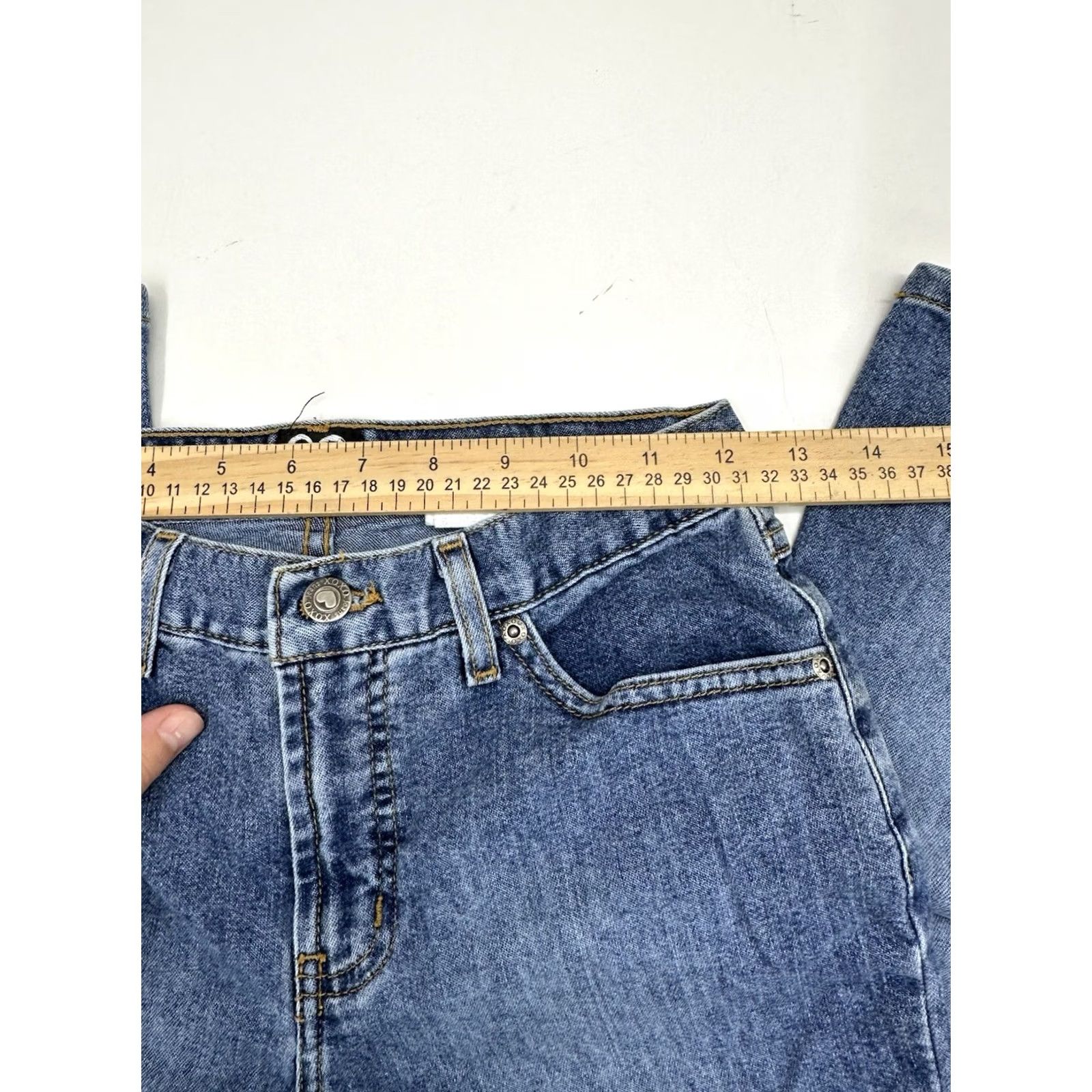 XOXO XOXO Jeans Juniors Jeans Size 3/4 Bootcut Denim Y2K Jeans Blue Women Regular 5-Pocket Comfort Stretch Size 26" / US 2 / IT 38 - 7 Thumbnail