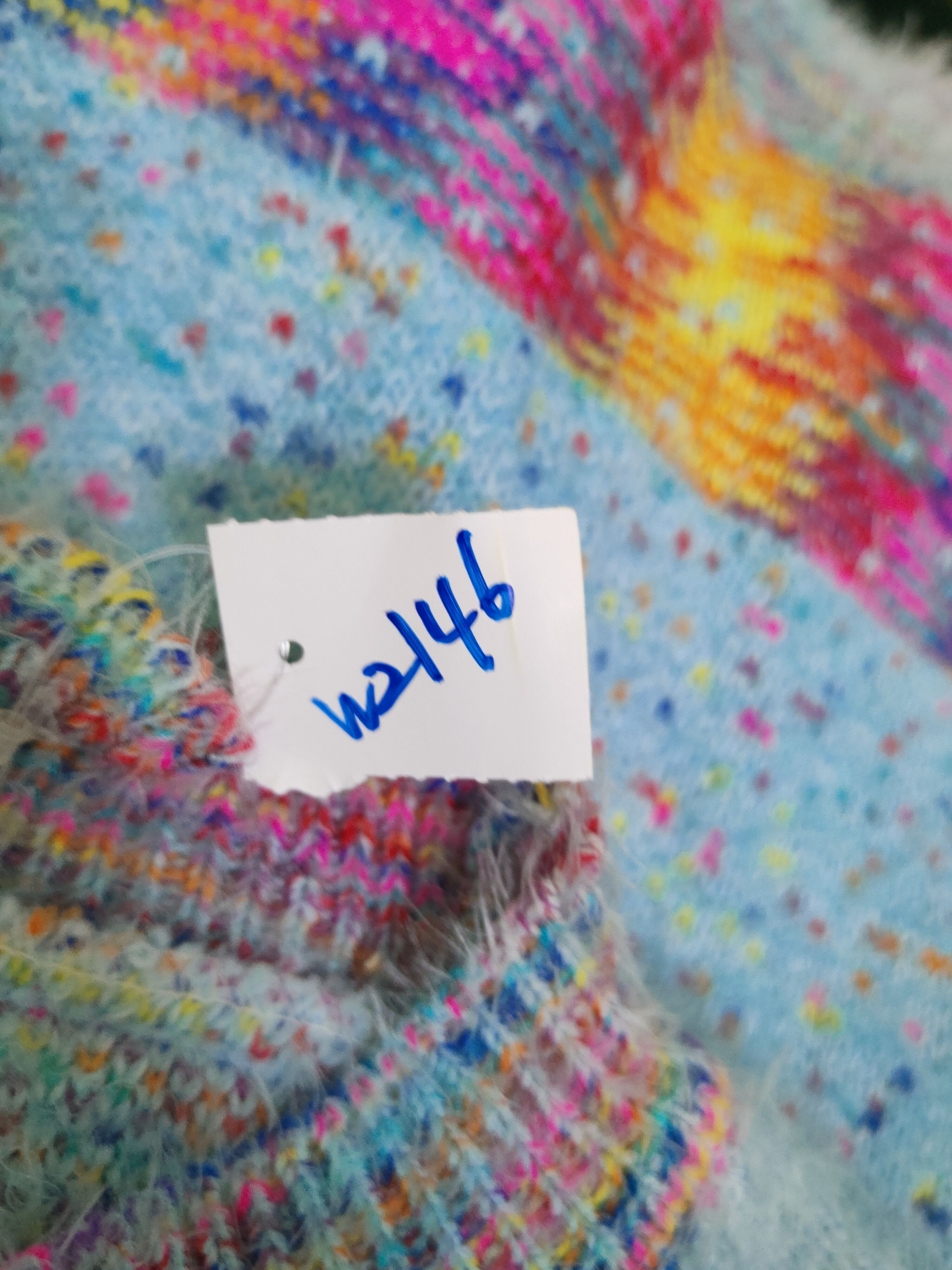 Japanese Brand × Vintage Japanese Brand Blue Shag Shaggy Fur Mohair Knitwear #W2146 Size S / US 4 / IT 40 - 13 Thumbnail