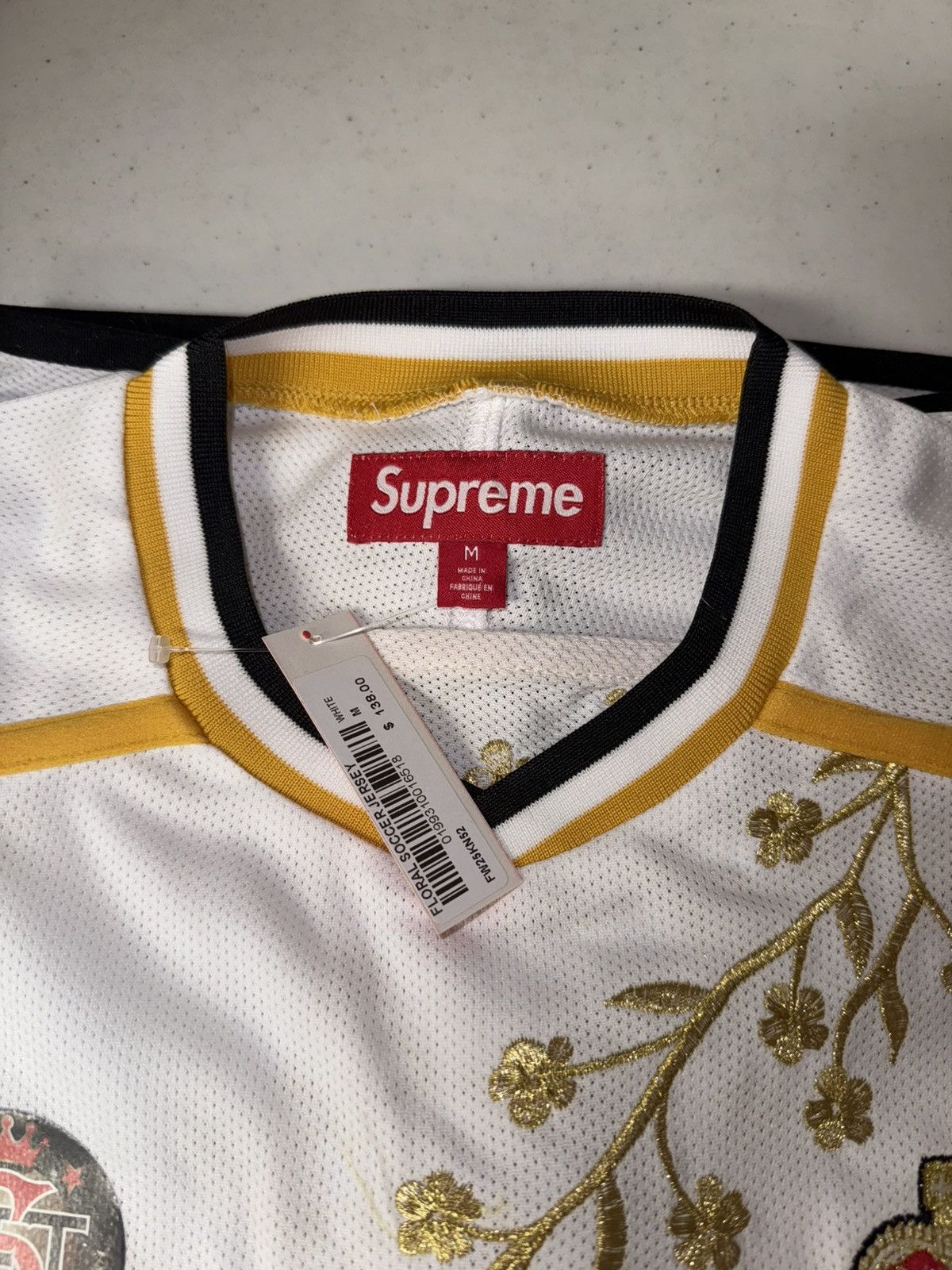Supreme Supreme Floral Soccer Jersey Size US M / EU 48-50 / 2 - 4 Thumbnail