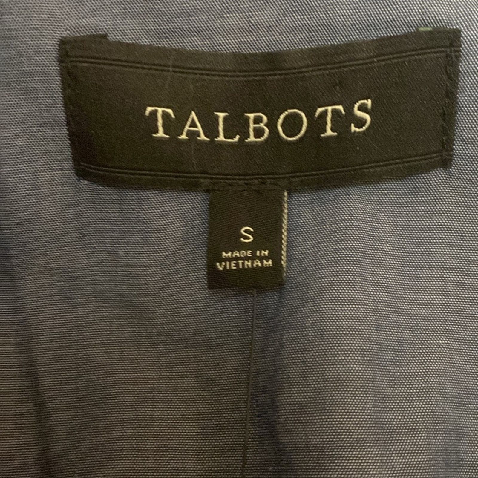 Other Talbots NWT 100% Cotton Blue Blazer Chambray Trim Size S / US 4 / IT 40 - 8 Thumbnail