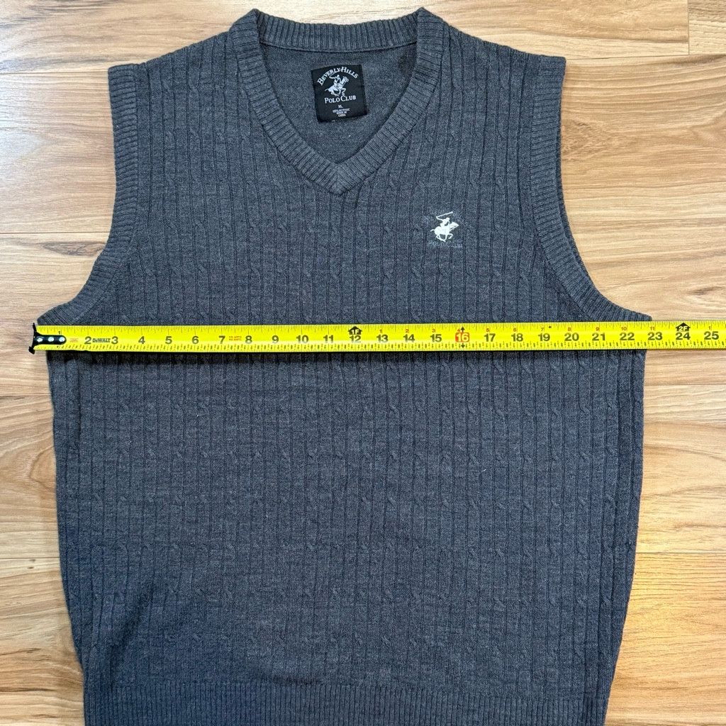 J Brand Beverly Hills Polo Club Men’s XL Sweater Vest Size US XL / EU 56 / 4 - 5 Thumbnail