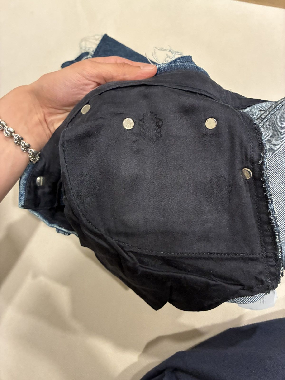 Chrome Hearts Chrome Hearts Patchwork Jean Shorts Size US 34 / EU 50 - 9 Thumbnail