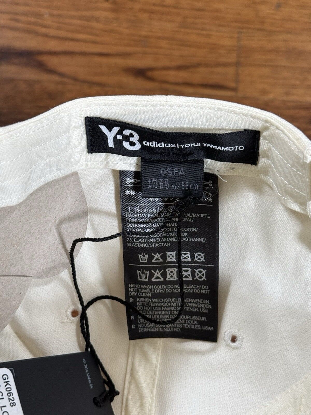 Adidas × Y-3 Y-3 Yohji Yamamoto Y3 Classic Logo Cap Cream White NWT Size ONE SIZE - 7 Thumbnail
