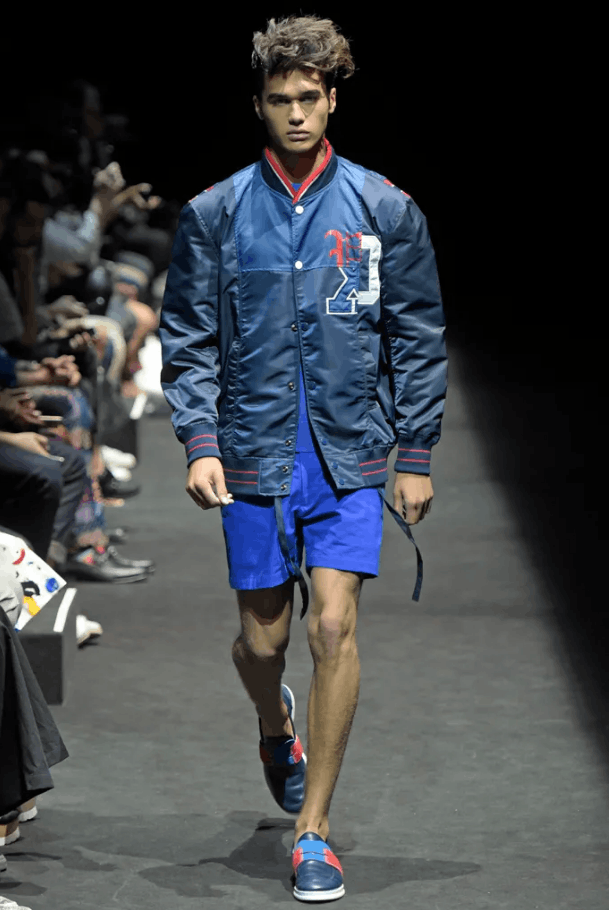 Facetasm FACETASM - Runway 16SS - MIXED STADIUM JACKET Size US M / EU 48-50 / 2 - 1 Thumbnail
