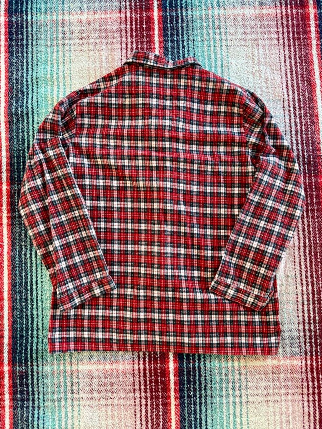 Sears 70s Sears Red Plaid Overshirt L Size US L / EU 52-54 / 3 - 3 Thumbnail
