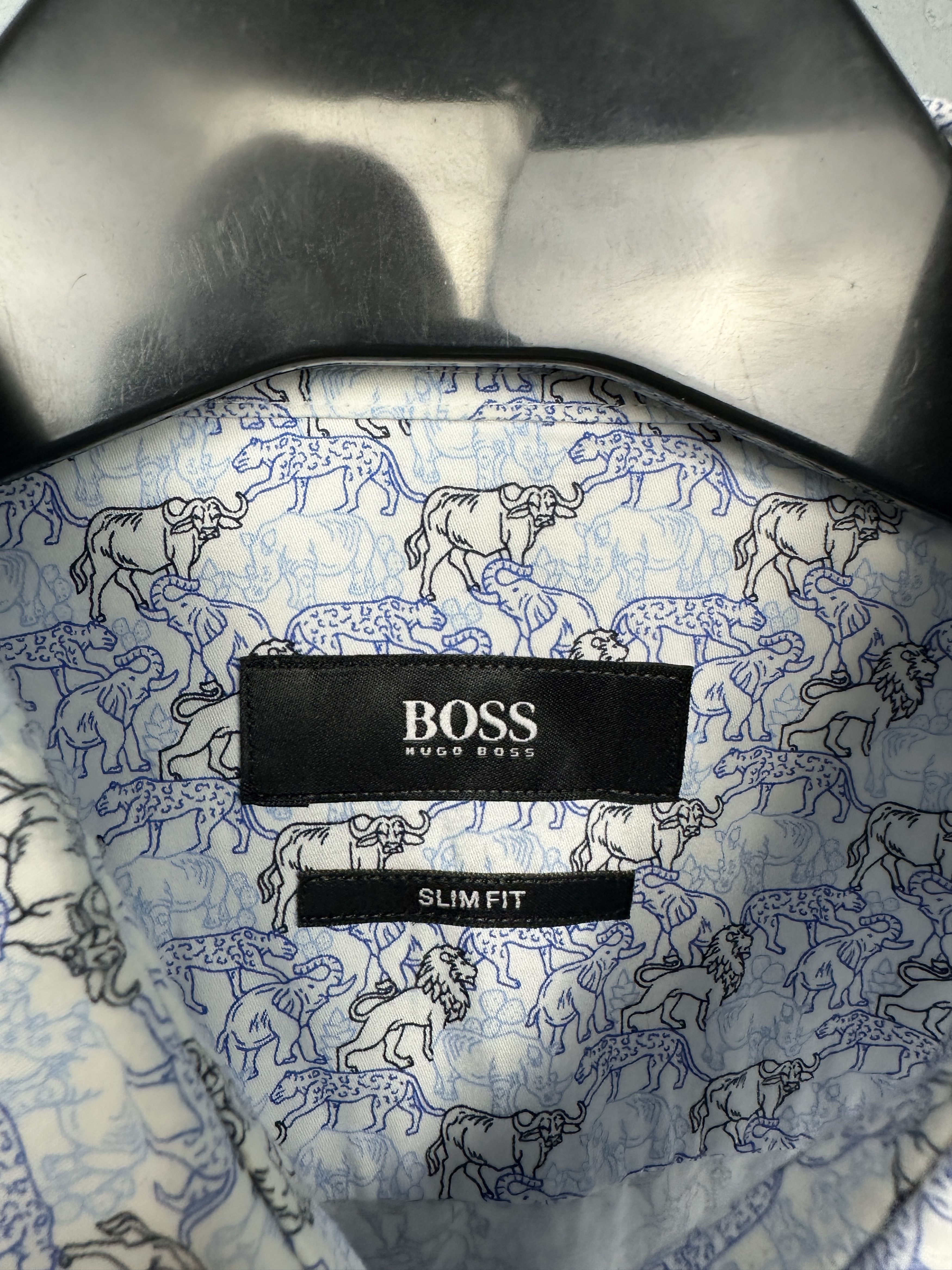 Hugo Boss Hugo Boss Mens Long Sleeve Shirt Size US M / EU 48-50 / 2 - 3 Thumbnail