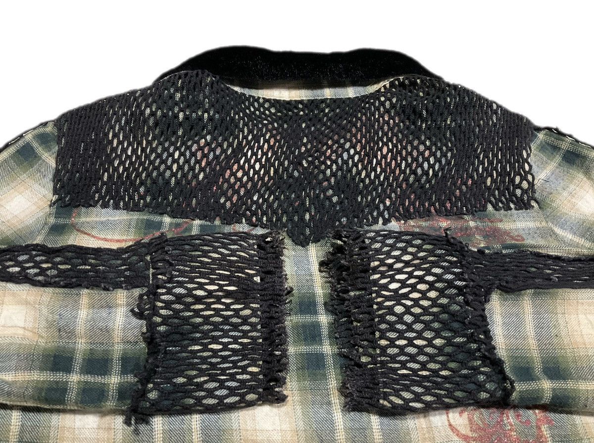 Hysteric Glamour × If Six Was Nine × Japanese Brand 🔥Sick Y2K Xfrm Flannel Mesh Shirt Tribal Glitter Size US S / EU 44-46 / 1 - 9 Thumbnail