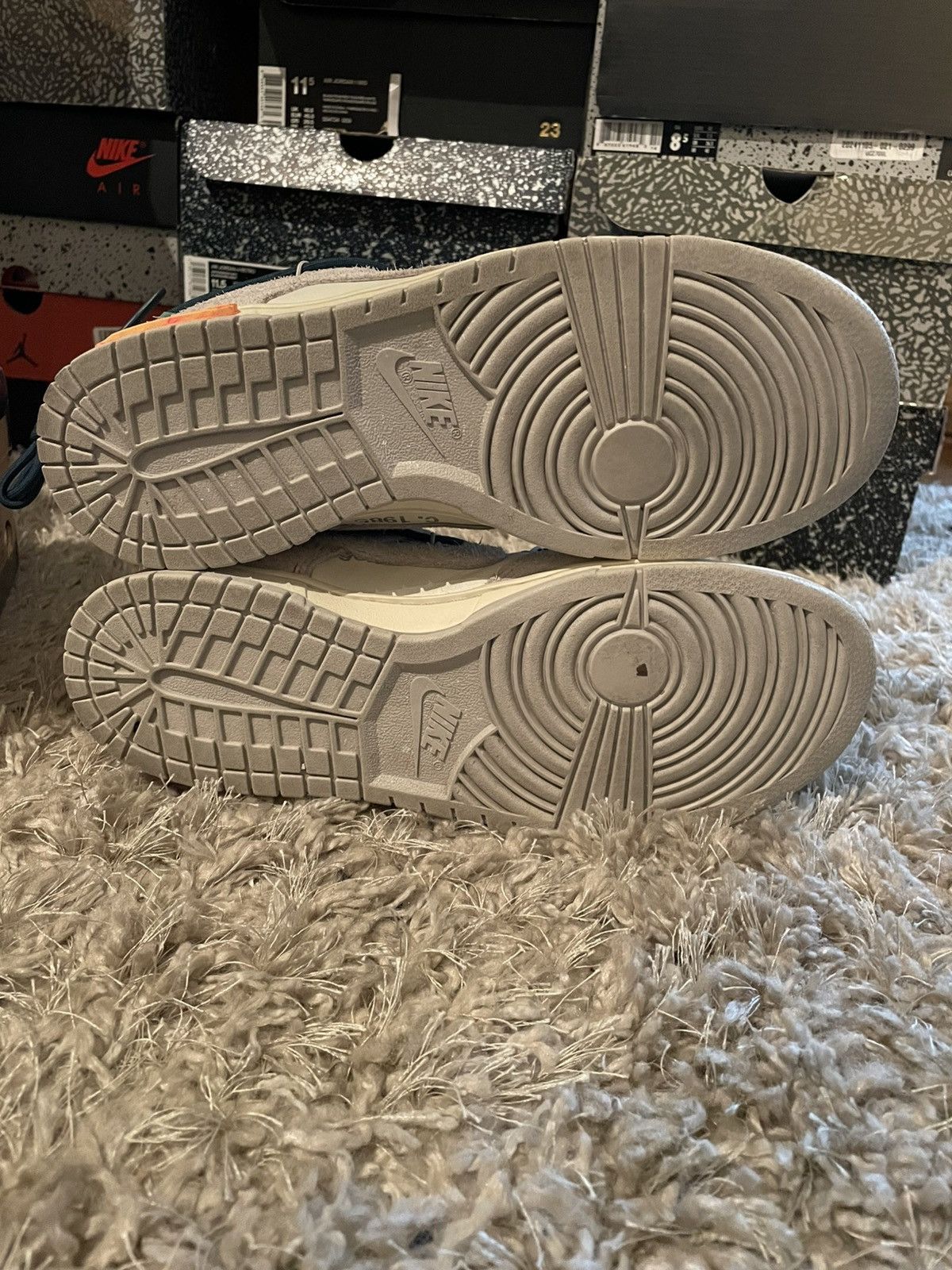 Nike × Off-White OFF WHITE x Nike Dunk Low Lot 16 Size US 8.5 / EU 41-42 - 8 Thumbnail