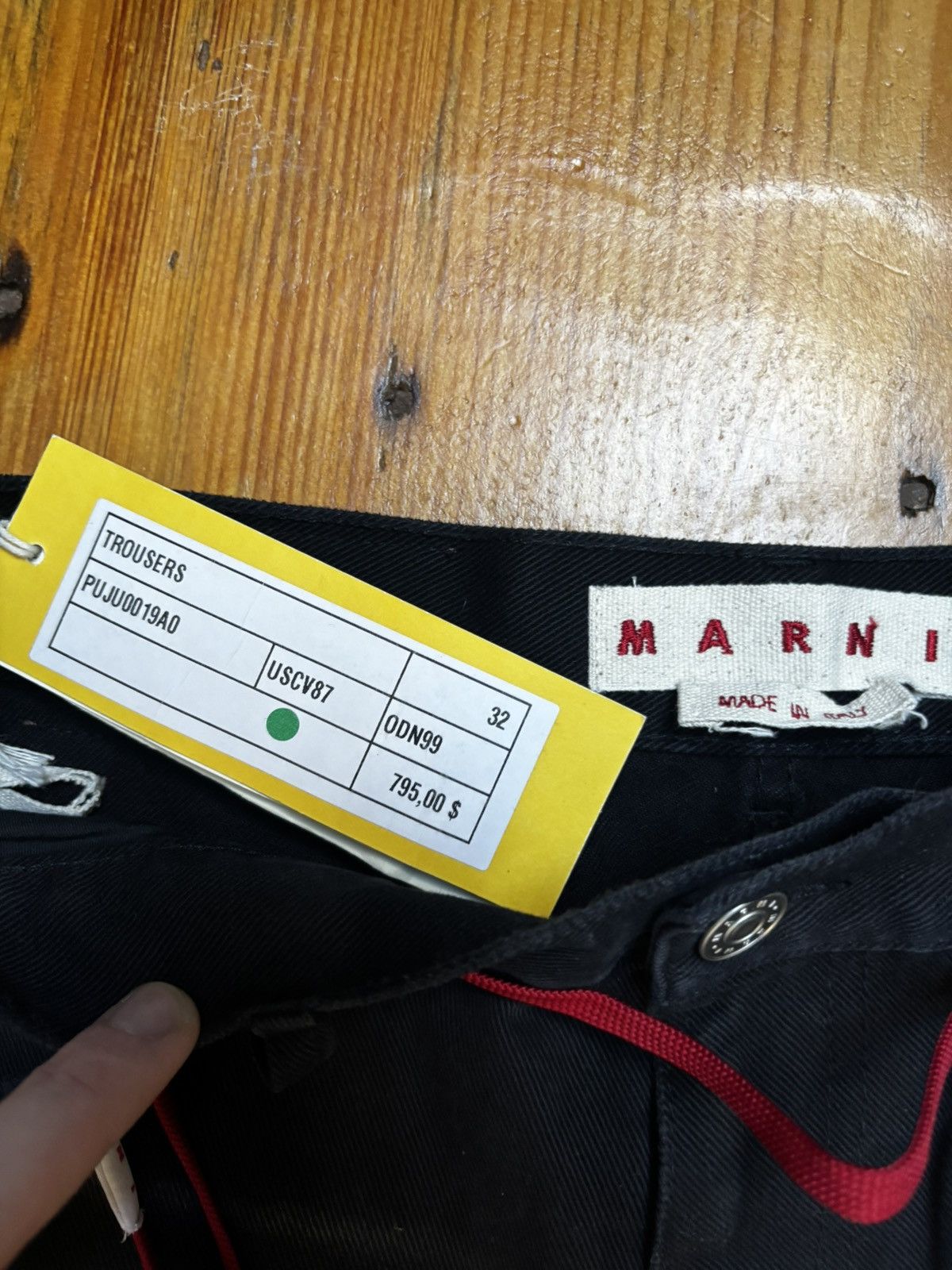 Marni Marni black bleached cotton bull denim jeans Size US 32 / EU 48 - 4 Thumbnail