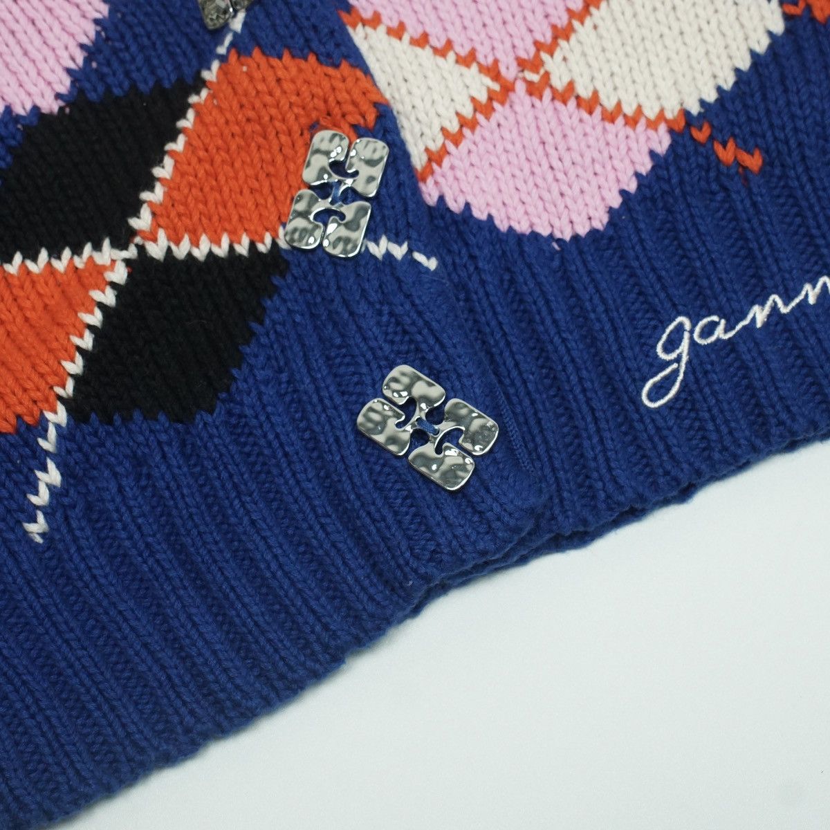 Ganni *NoTariff Ganni Argyle Cardigan Size XS / US 0-2 / IT 36-38 - 5 Thumbnail