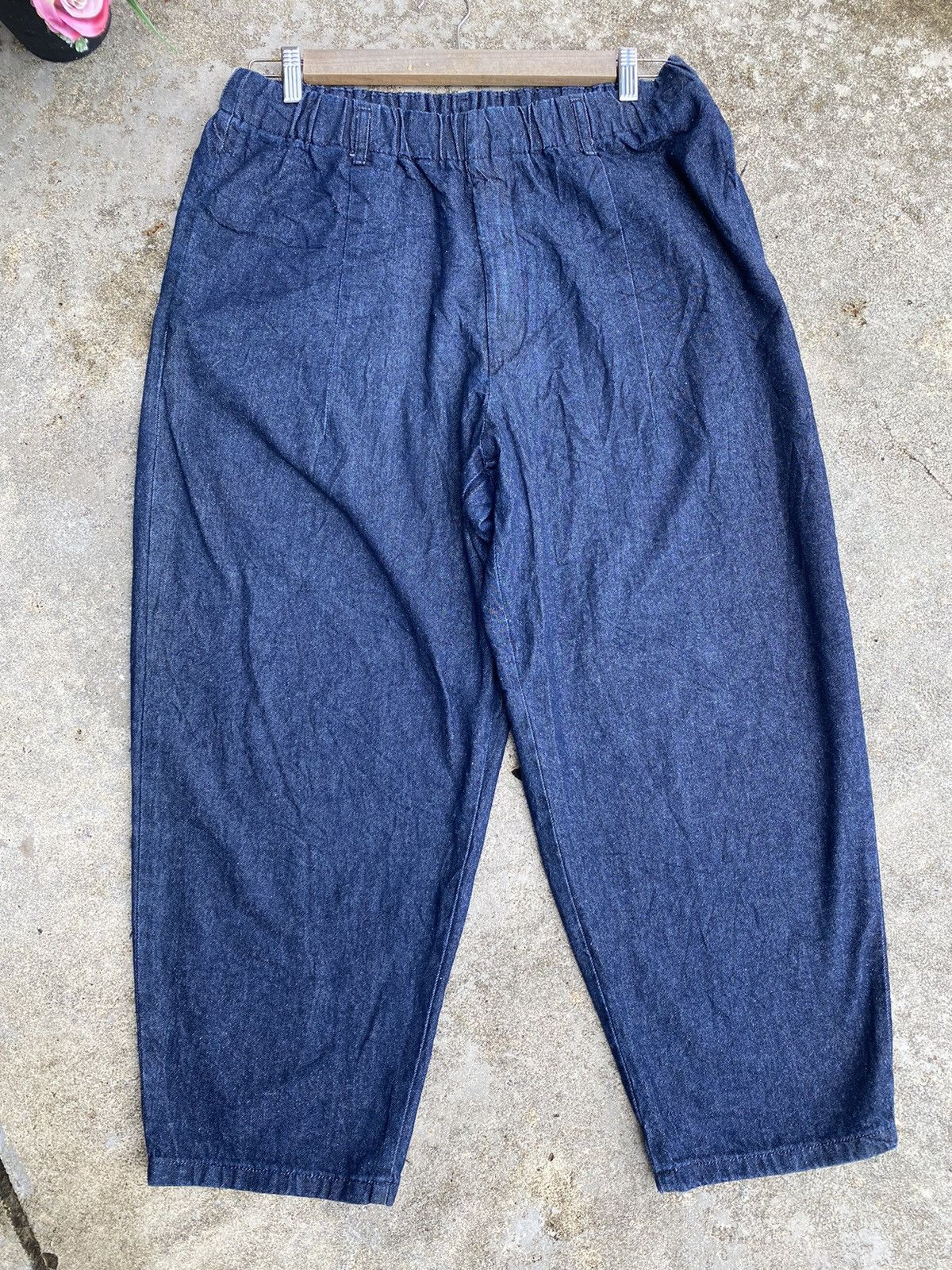 Uniqlo 🔥 Bestoffer 🔥 Gu Japan Baggy Blue Denim Pants Jeans Size US 34 / EU 50 - 2 Thumbnail