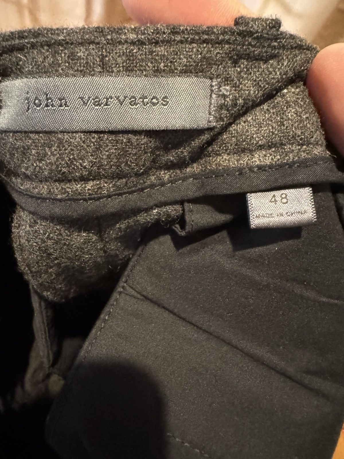 John Varvatos John Varvatos Wool Trousers Shiny Pinstripe 30x33 Size US 30 / EU 46 - 3 Thumbnail