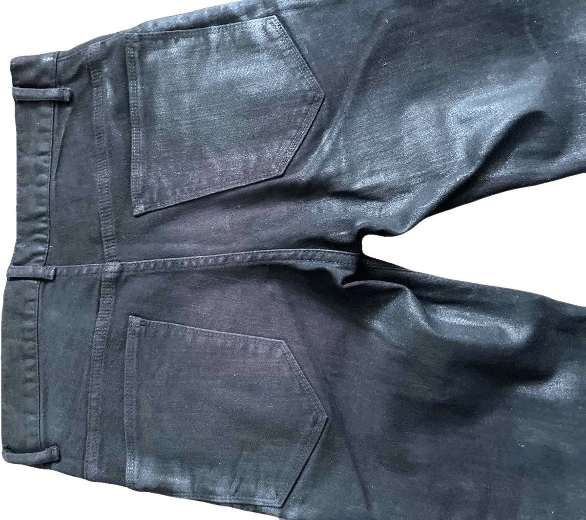 Semantic design wax distressed jeans LGB Kmrii vkei