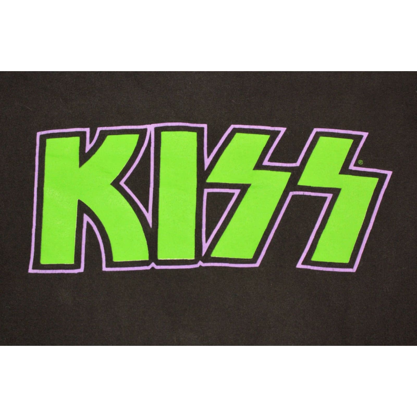 Hanes VINTAGE Men’s Kiss Band T-Shirt 90s Large Black Cotton Hanes Graphic Tee Mens Size US L / EU 52-54 / 3 - 6 Thumbnail