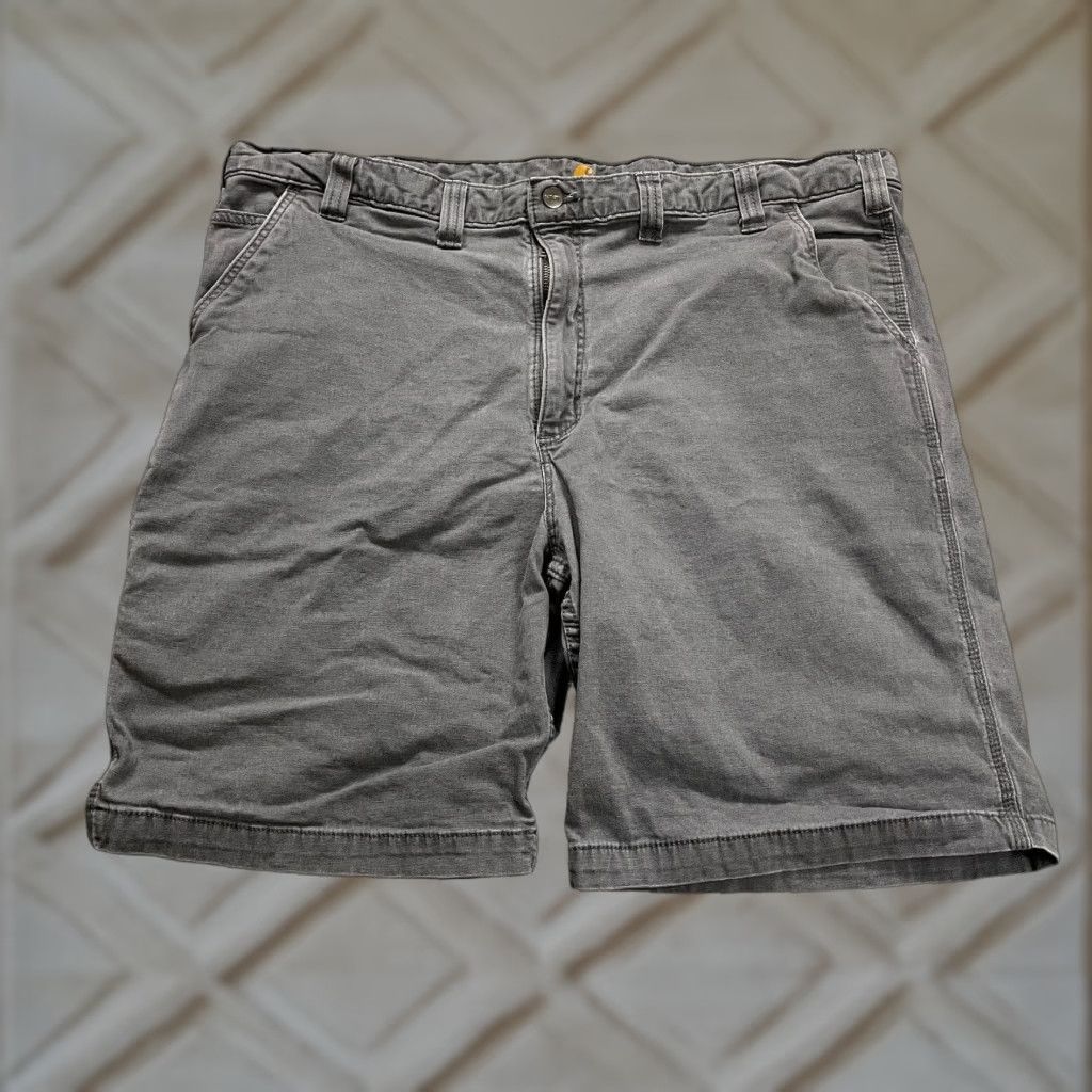 Carhartt VINTAGE Carhartt Relaxed Fit Chino Shorts Mens Gray 44x10 Outdoor Casual 44 Gray Carhartt Mens Shorts 90s Size US 44 / EU 60 - 1 Thumbnail