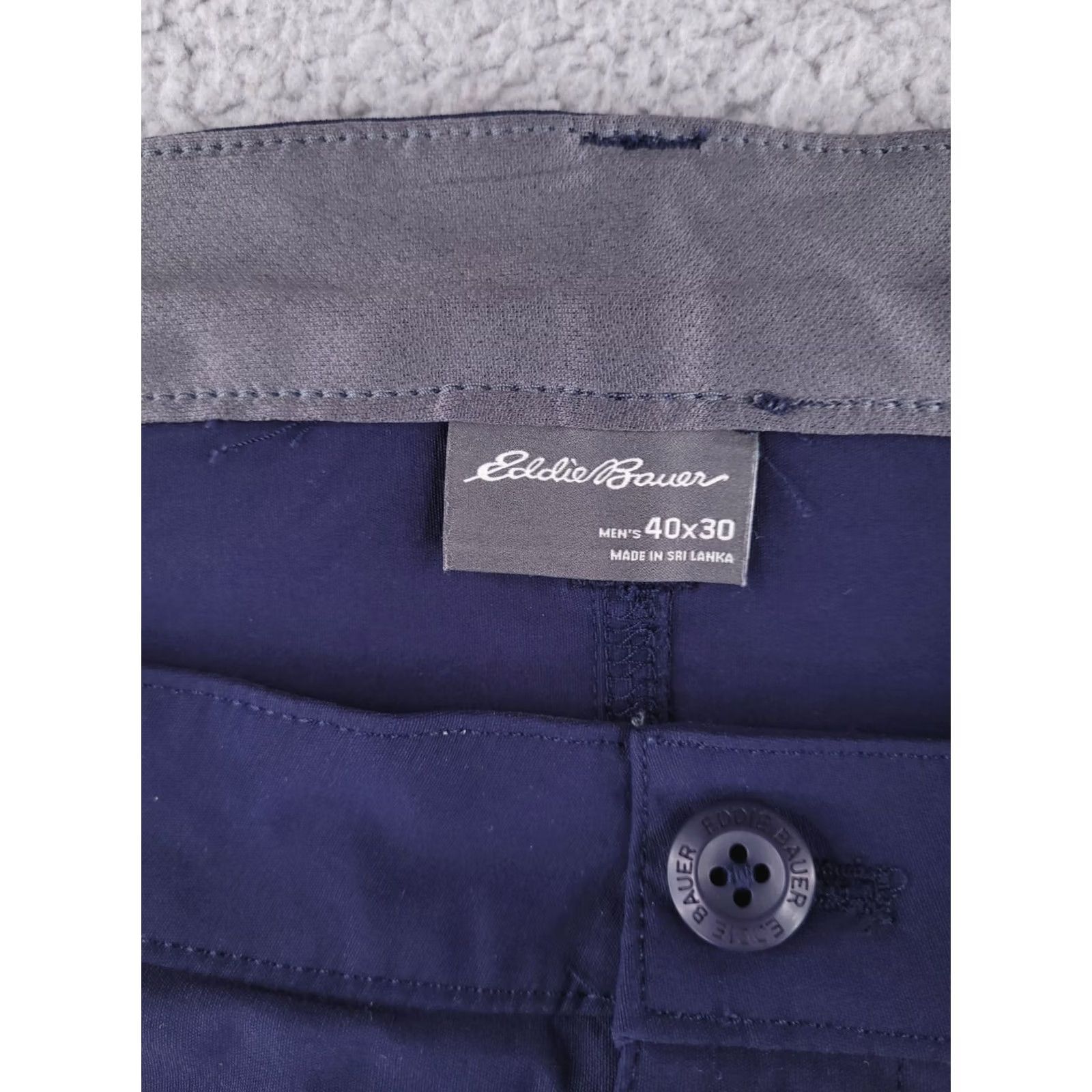 Eddie Bauer Eddie Bauer Pants Mens 40x30 Blue Tech Nylon Stretch Bootcut Outdoor Chino Style Mens Size US 40 / EU 56 - 3 Thumbnail