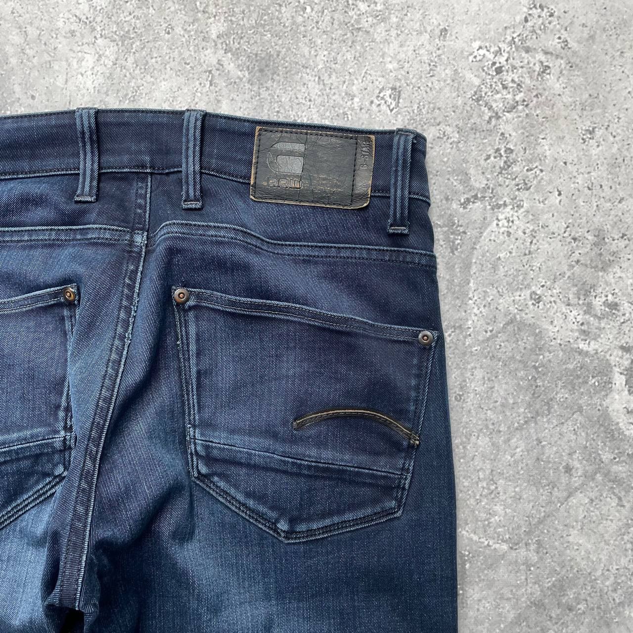 G-Star G-Star Raw Revend Super Slim Stretch Jeans Blue Dark Aged Size US 32 / EU 48 - 20 Thumbnail