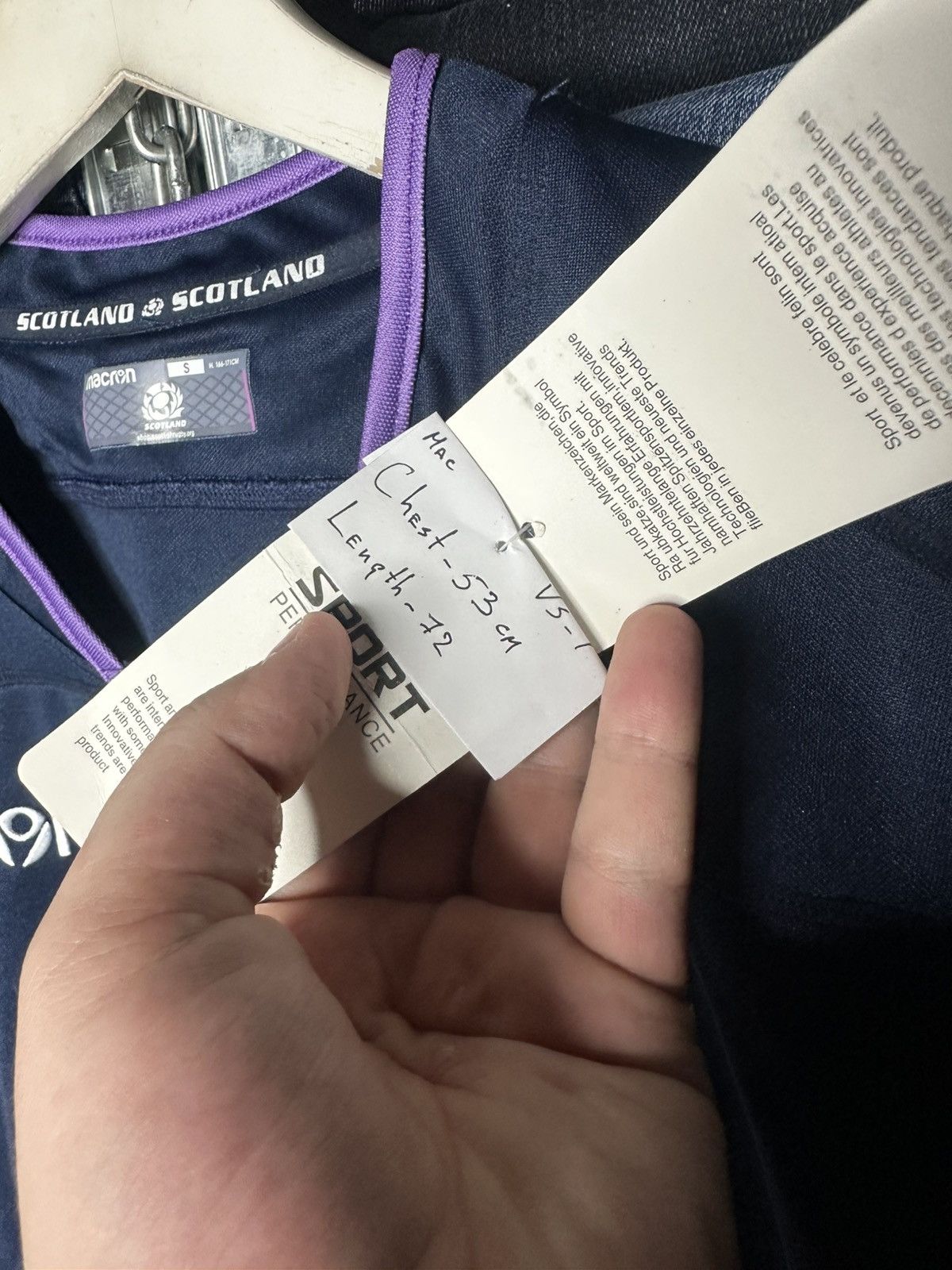 Macron Scotland 2018/2019 Macron Home Rugby Jersey Shirt Size S Size US S / EU 44-46 / 1 - 6 Thumbnail