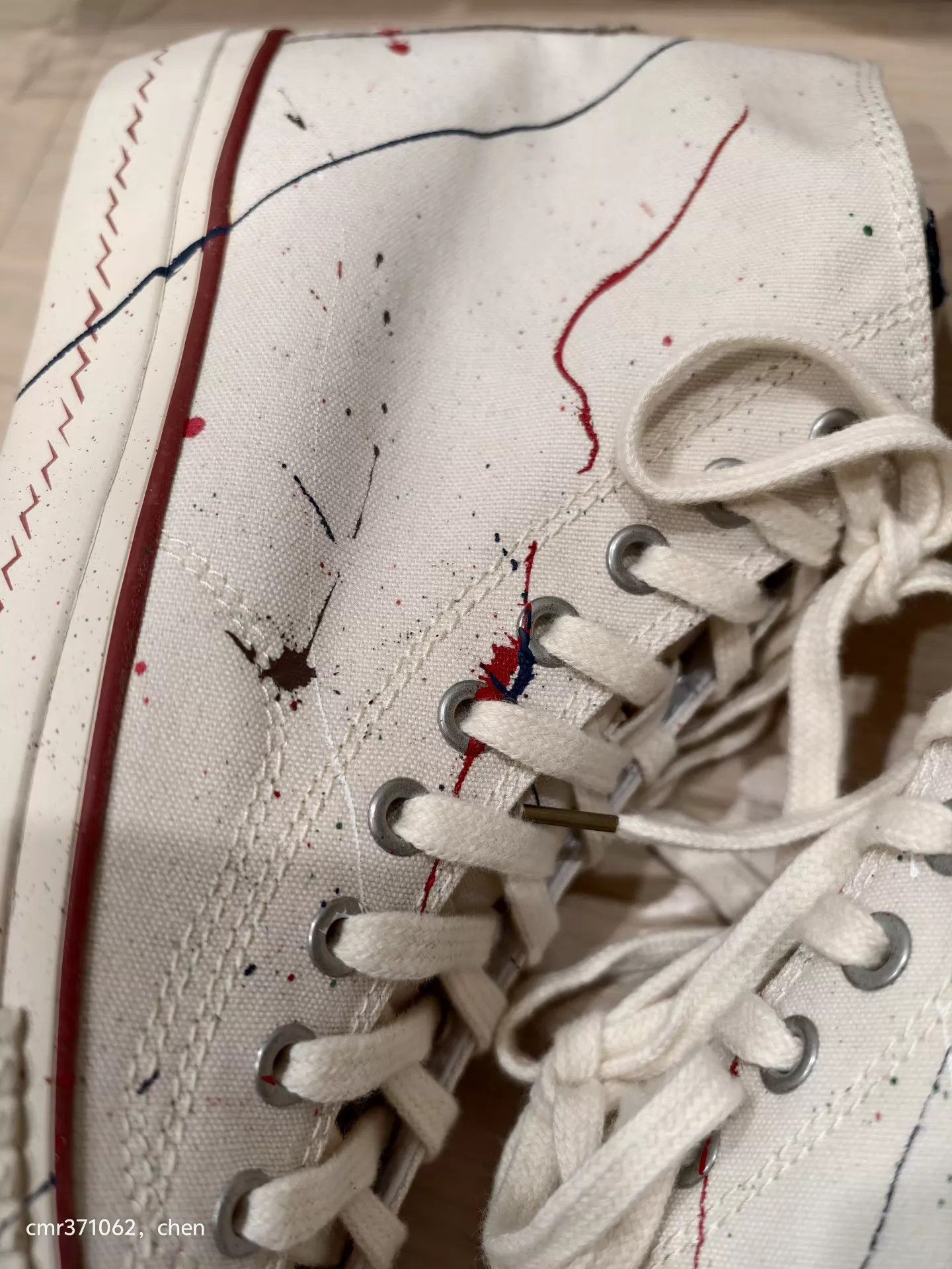 Visvim VISVIM 19 ICT SKAGWAY HI CANVAS Splatter Ivory 9 Size US 9 / EU 42 - 4 Thumbnail