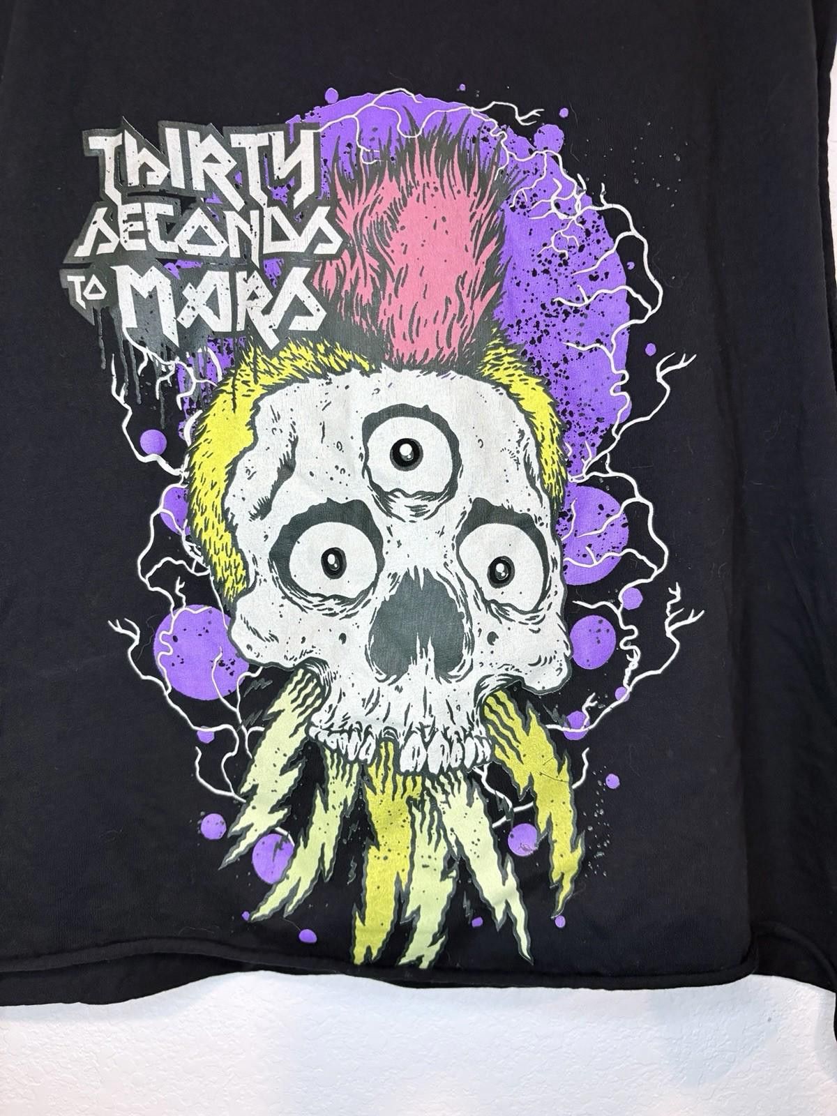Asics Thirty Seconds To Mars Tour 2024 Alt Cropped Top Shirt XL Size US XL / EU 56 / 4 - 3 Thumbnail