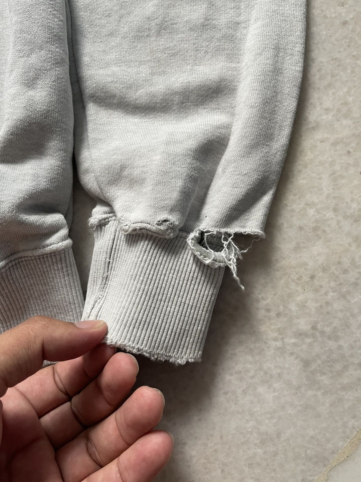 Issey Miyake 80s Issey Miyake I.S Distressed Sweatshirt Size US L / EU 52-54 / 3 - 9 Thumbnail