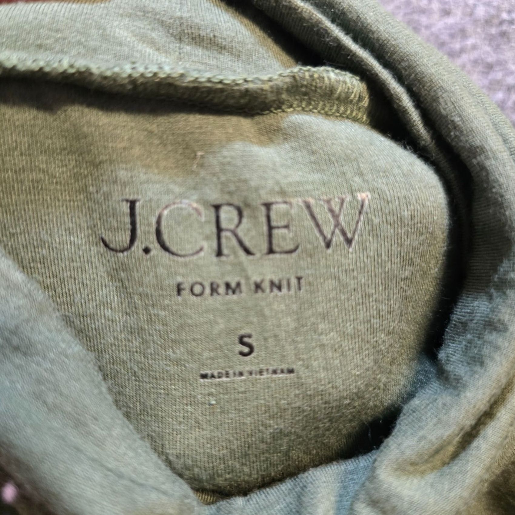 J.Crew J.CREW Top Womens Size Small Green Form Knit Turtleneck Long Sleeve Layer Casual Shirt Size S / US 4 / IT 40 - 4 Thumbnail
