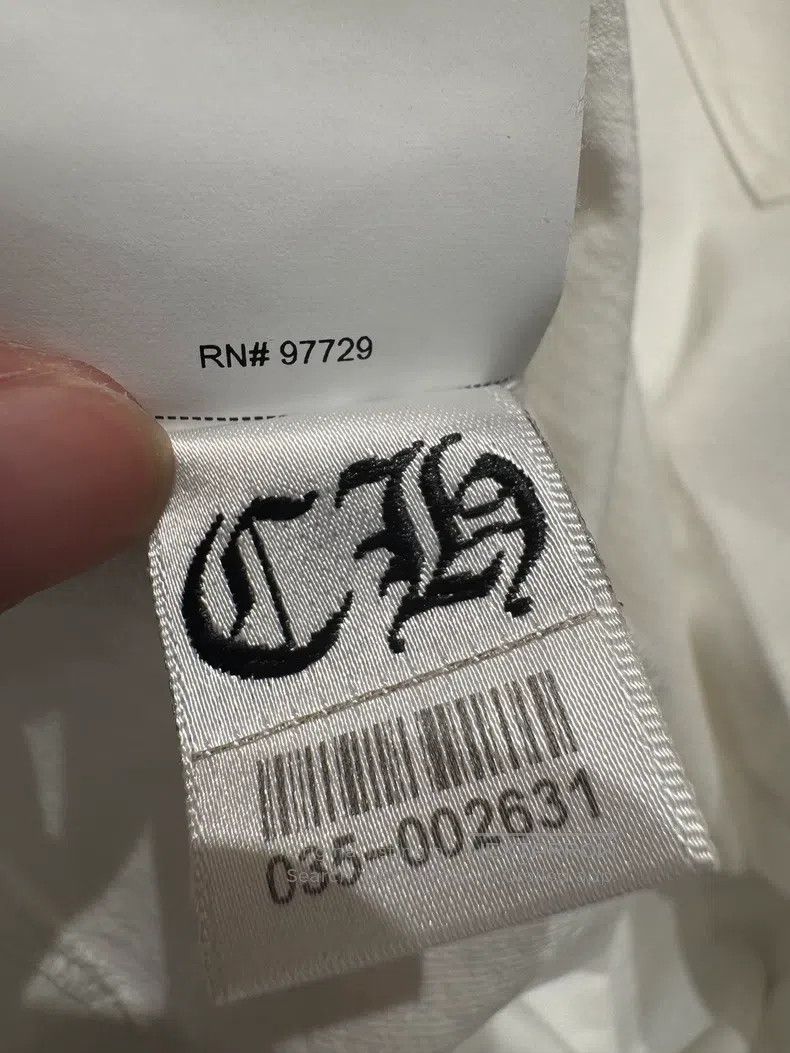Chrome Hearts CHROME HEARTS Size S White embroidered Sanskrit leather sho Size US S / EU 44-46 / 1 - 4 Thumbnail