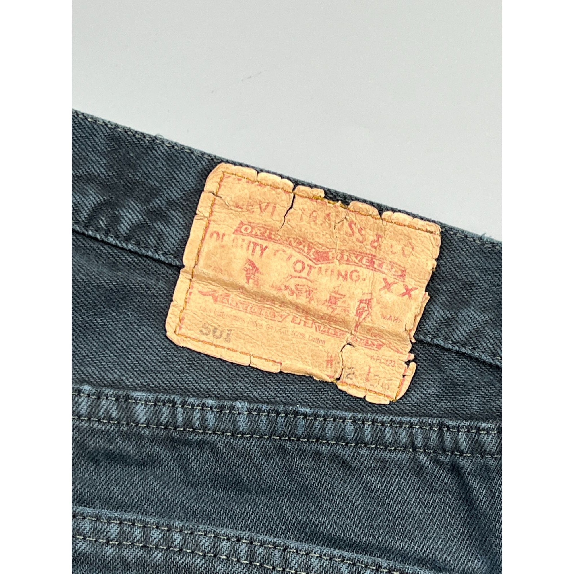 Levi's Levi’s 501 Made In USA Black Denim Jeans Pants (Y0937) Size US 32 / EU 48 - 10 Thumbnail