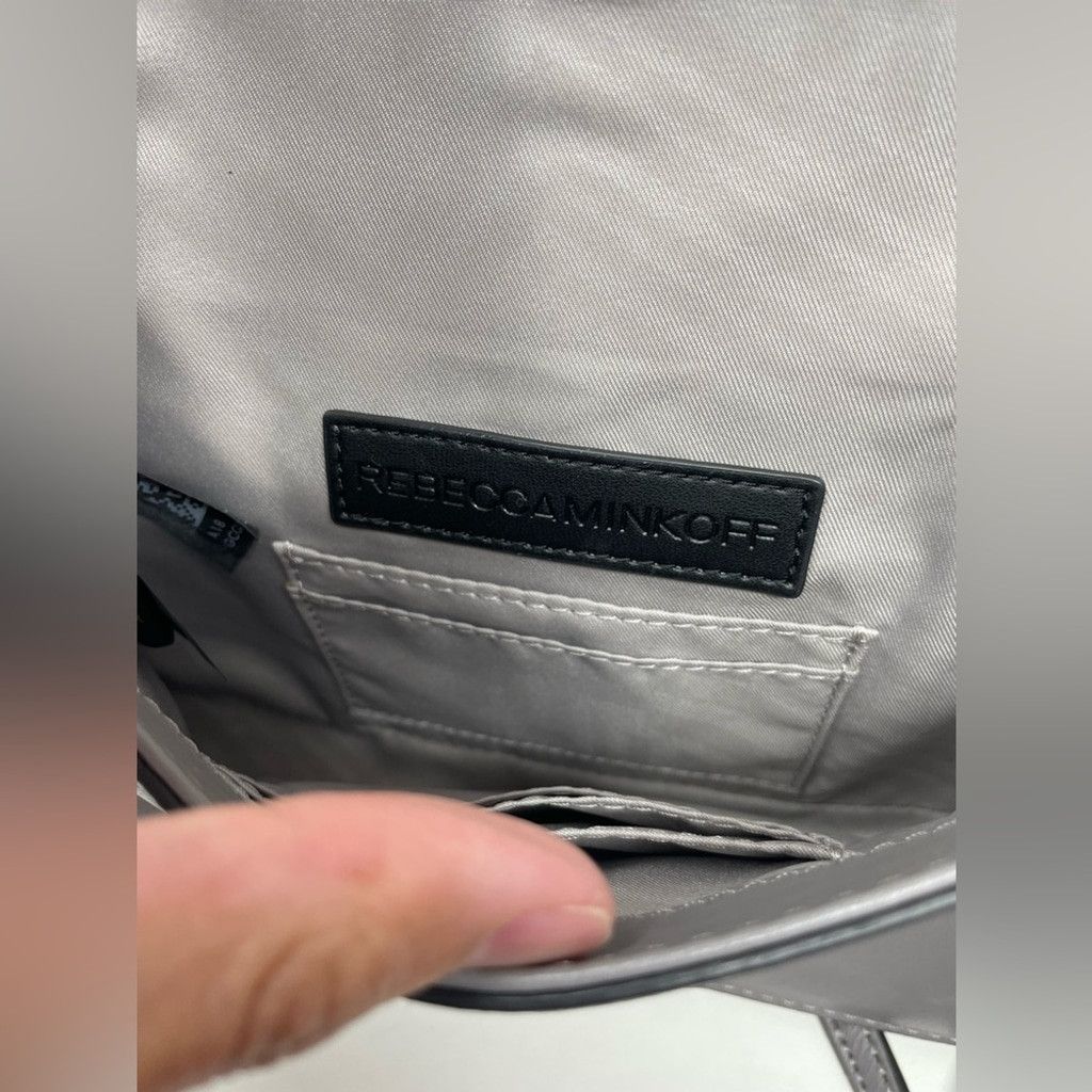 Rebecca Minkoff Rebecca Minkoff Grey Love Quilted Leather Crossbody Bag Size ONE SIZE - 9 Thumbnail