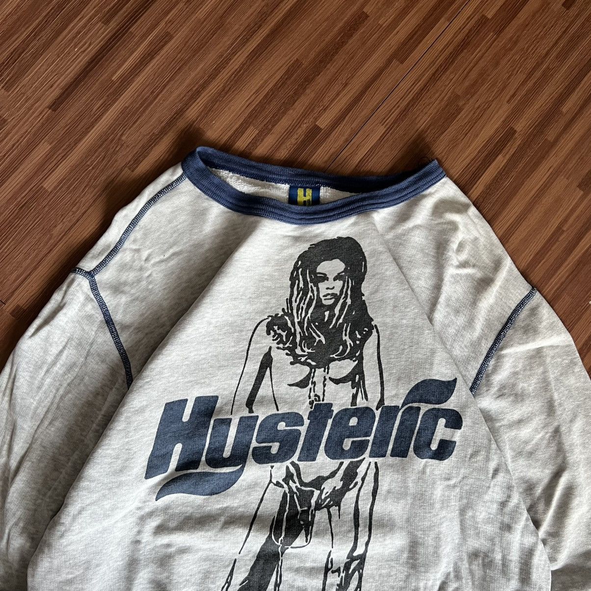 Hysteric Glamour × Japanese Brand × Vintage “HYSTERIC GLAMOUR” TRASHED NAKED GIRL SWEATSHIRT Size M / US 6-8 / IT 42-44 - 5 Thumbnail