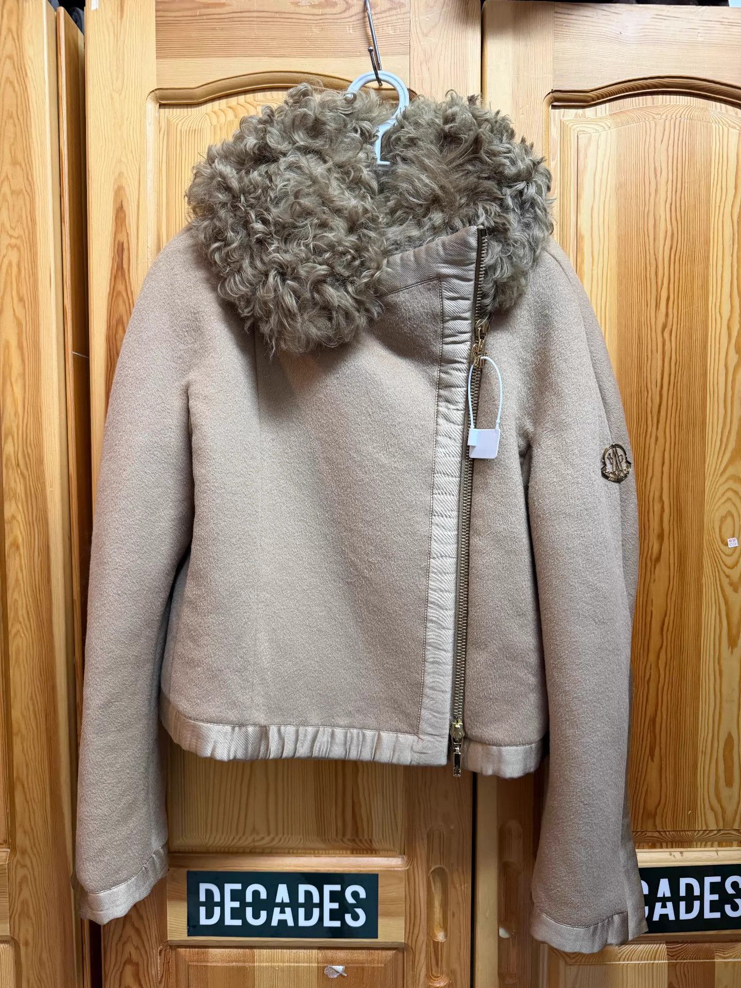Moncler Moncler Wool & Leather Statement Coat Size 1 Size S / US 4 / IT 40 - 1 Thumbnail