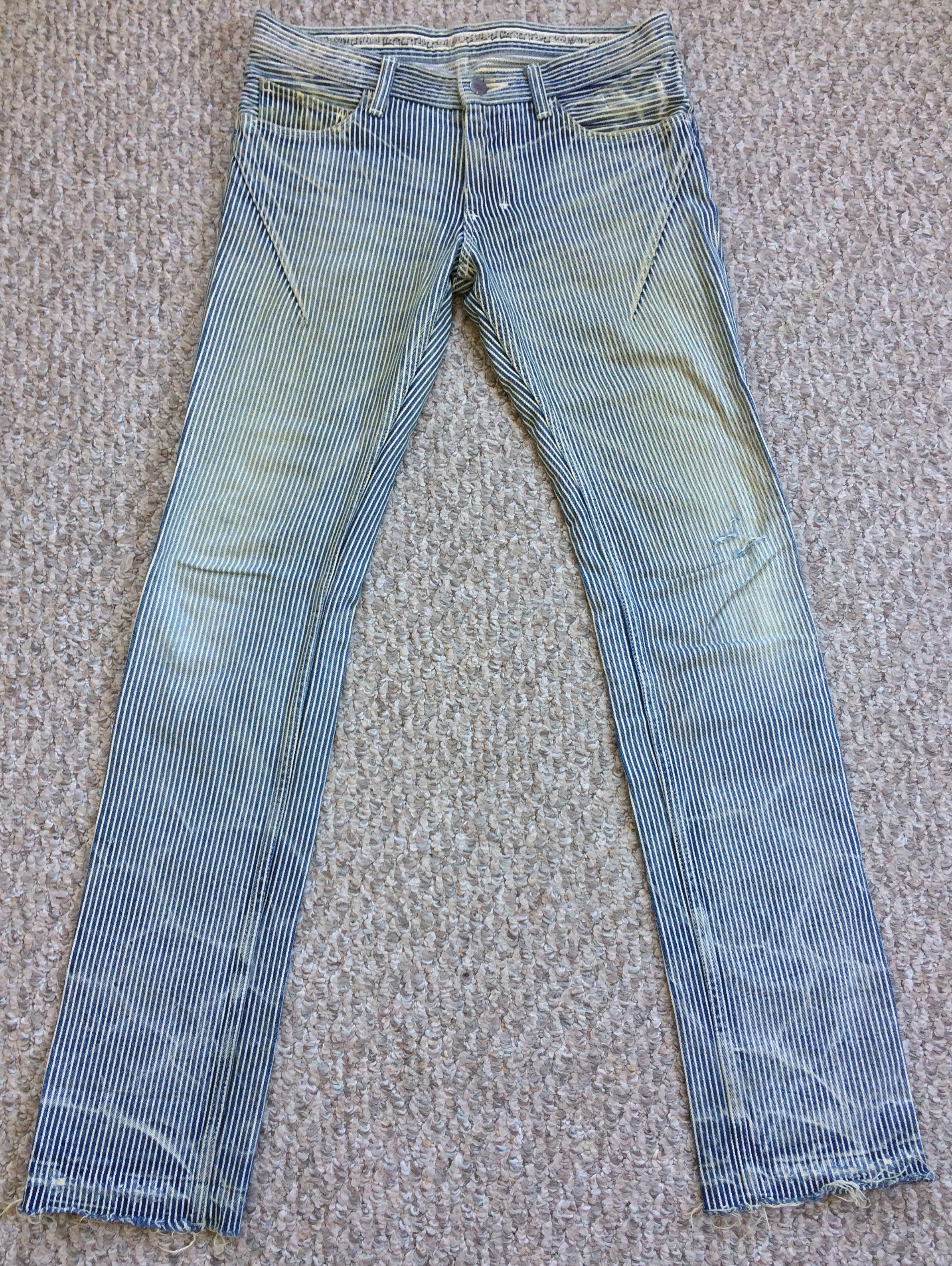 Number (N)ine VERY RARE! NUMBER NINE HICKORY STRIPE DENIM | Grailed