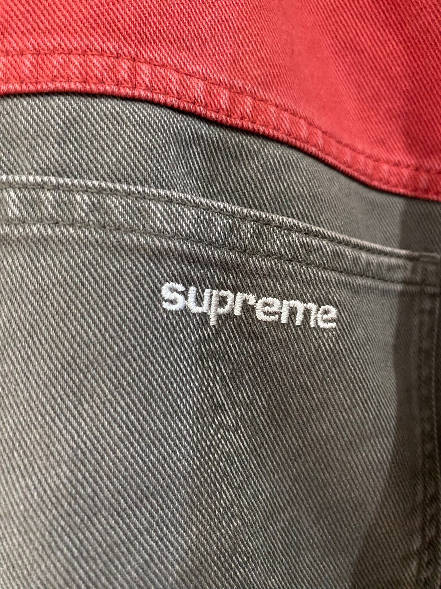Supreme 2-Tone Paneled Denim Jacket Size US L / EU 52-54 / 3 - 5 Thumbnail
