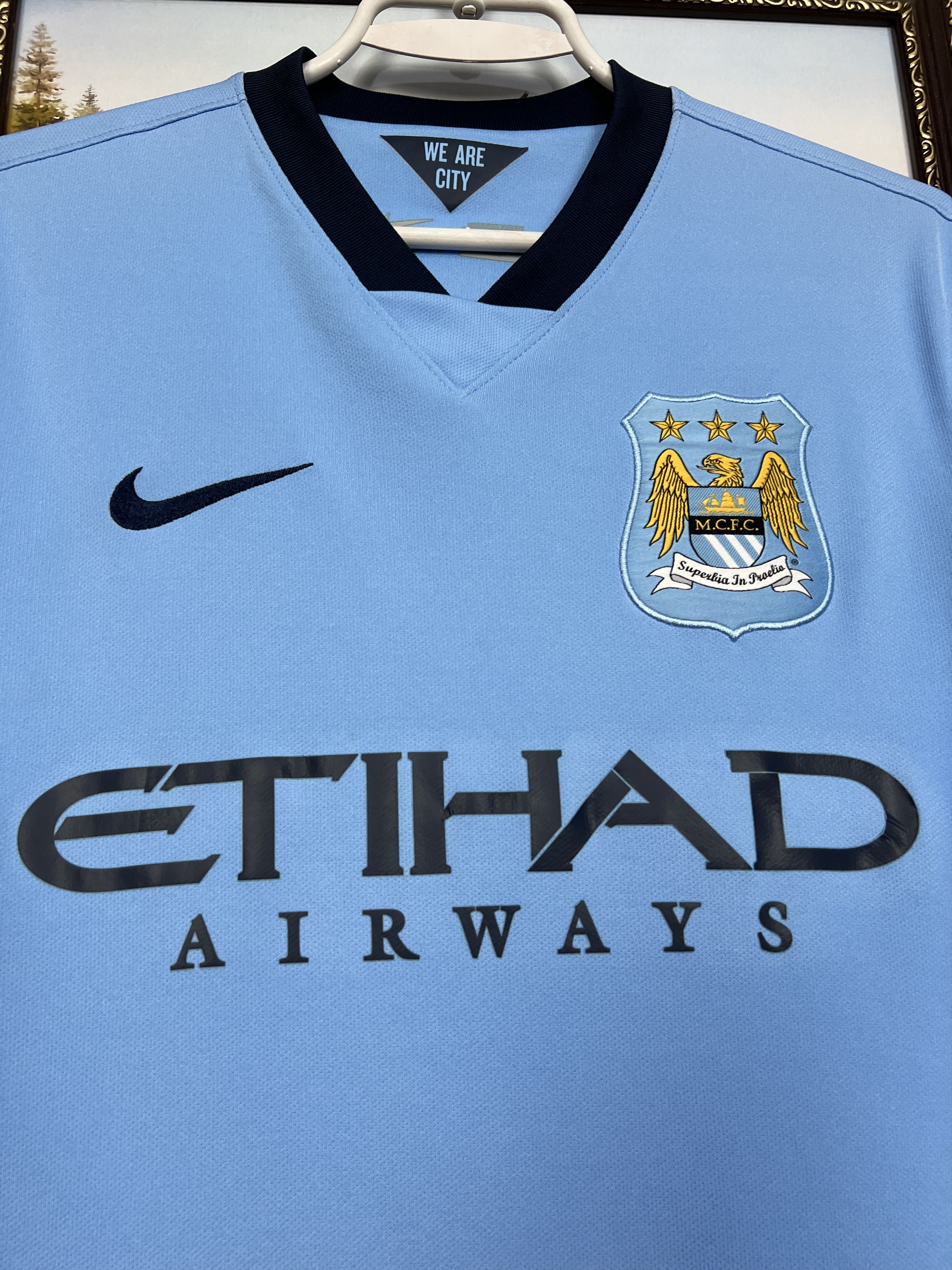 Nike Manchester City Home football shirt Soccer Jersey Trikot Size US S / EU 44-46 / 1 - 3 Thumbnail