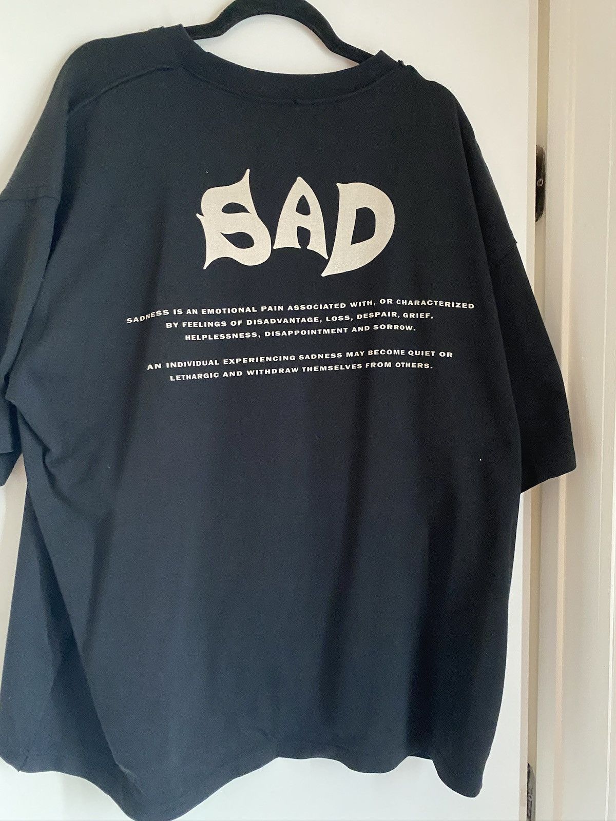 Other Sourire Worldwide SAD T-Shirt Black Short Sleeve XL Size US XL / EU 56 / 4 - 2 Thumbnail