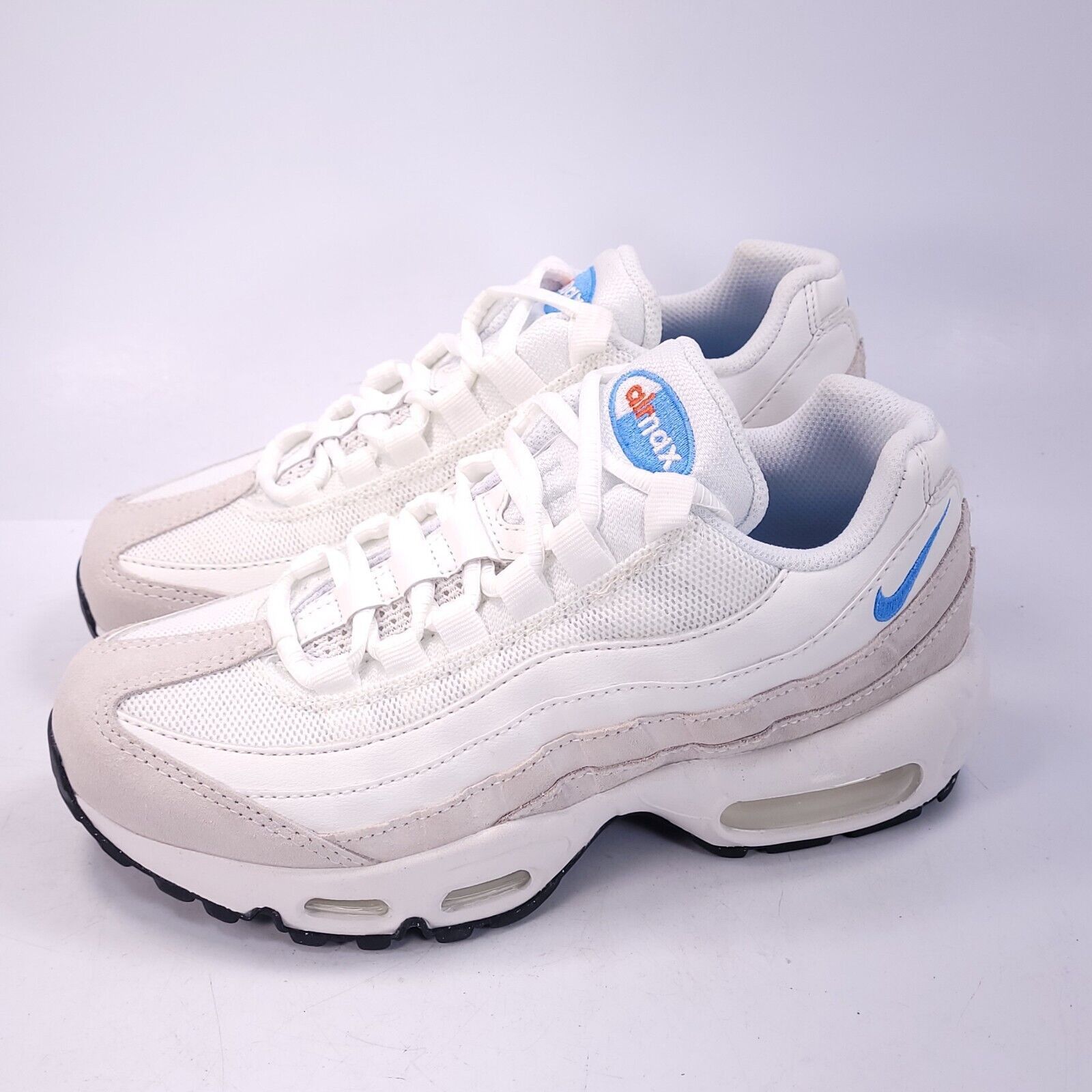 Nike Nike Air Max 95 Shoe Womens Size 6 DJ9981-100 White Blue Size US 6 / IT 36 - 1 Thumbnail