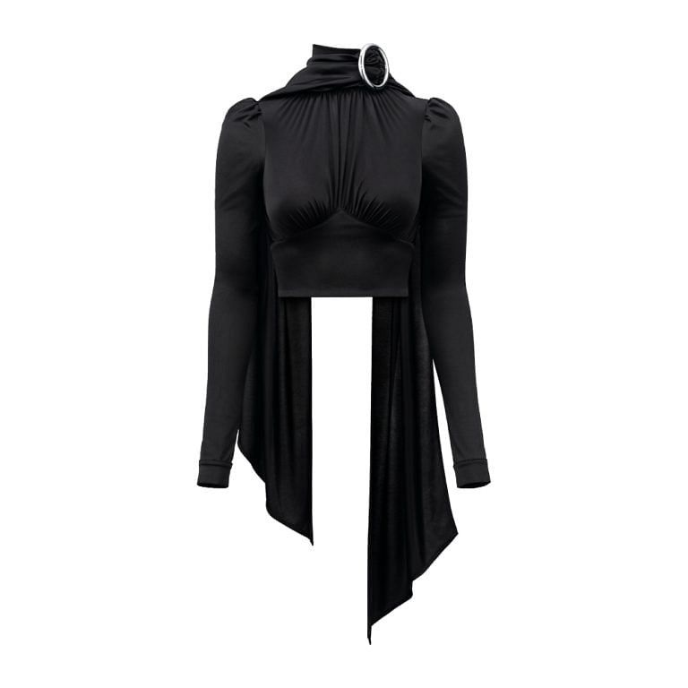 Designer × H&M × Paco Rabanne H&M x Paco Rabanne Eastman Naia Acetate Scarf Top Blouse Size XL / US 12-14 / IT 48-50 - 1 Thumbnail