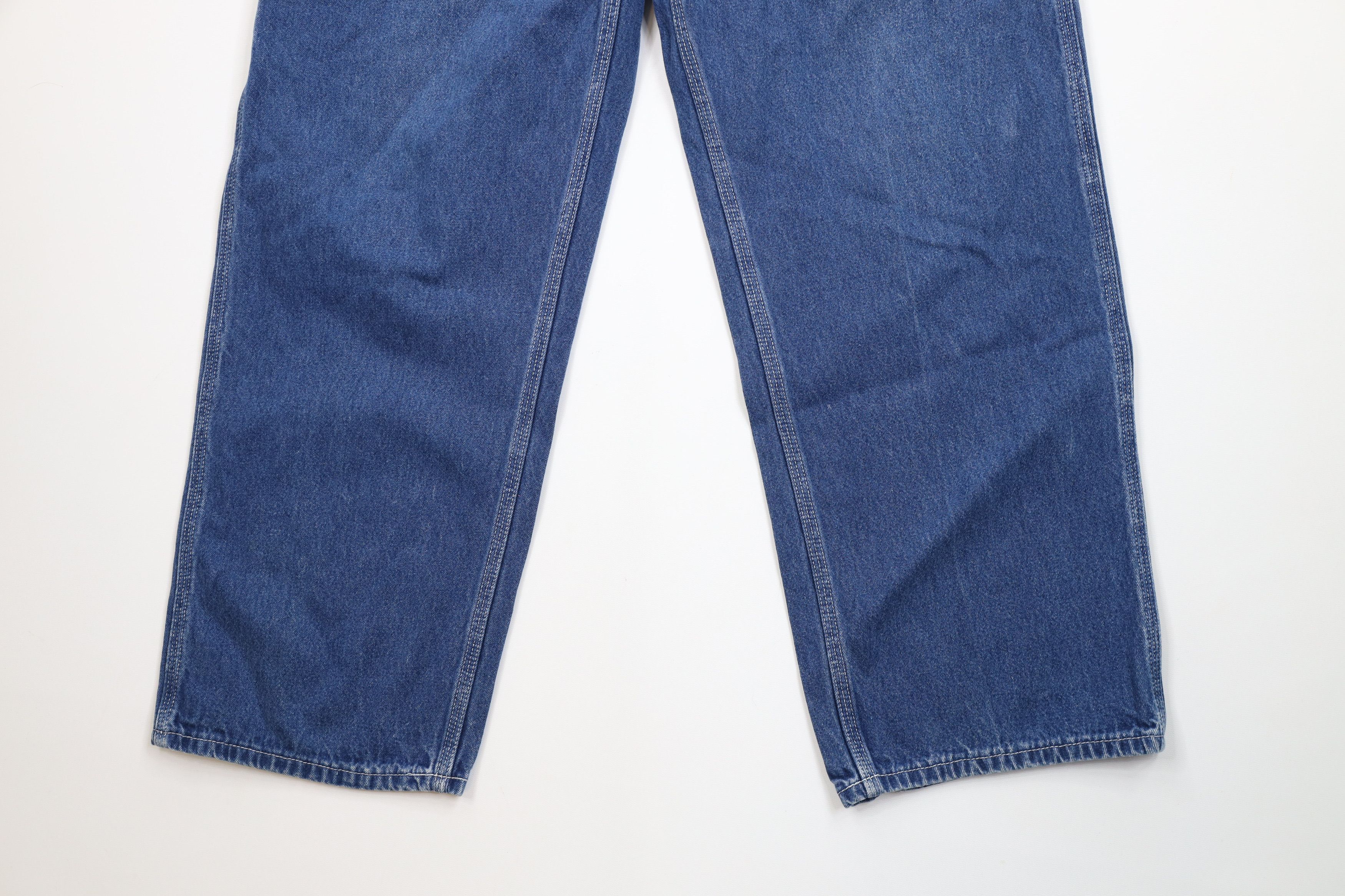 Carhartt Vintage Y2K 2000 Carhartt Spell Out Dungaree Wide Leg Jeans Size US 36 / EU 52 - 4 Thumbnail