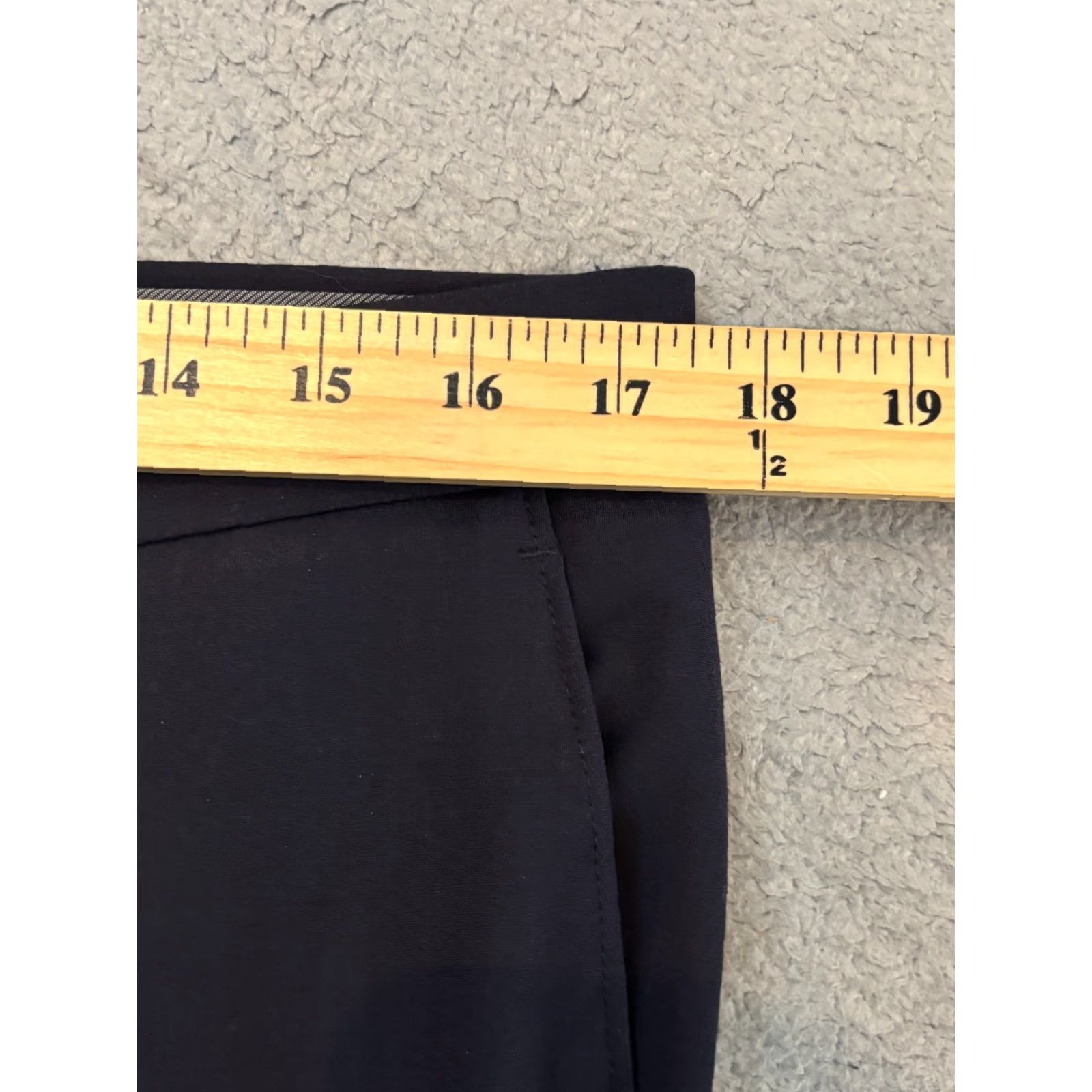 Calvin Klein Calvin Klein Dress Pants Mens 34x30 Navy Blue Wool Blend Stretch Career Office Size US 34 / EU 50 - 3 Thumbnail