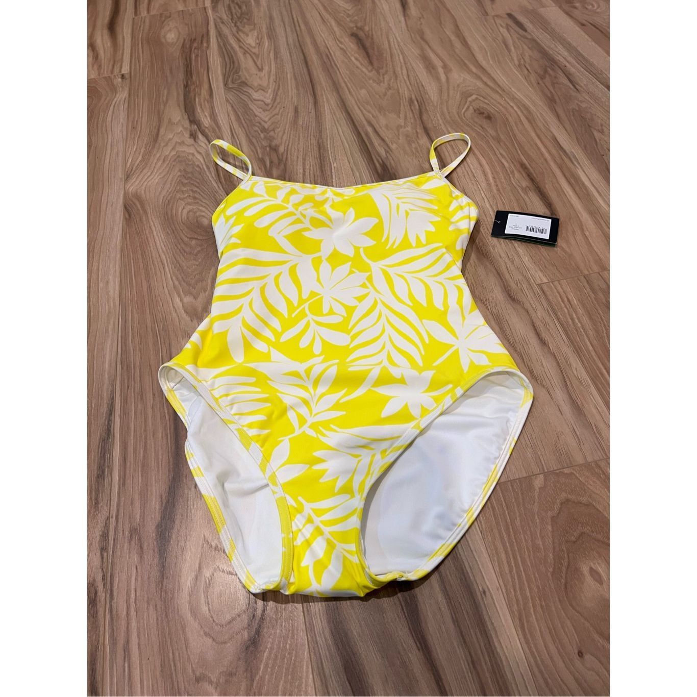 Kate Spade Kate Spade NWT Yellow White One Piece Swimwear Sz M Size M / US 6-8 / IT 42-44 - 1 Thumbnail