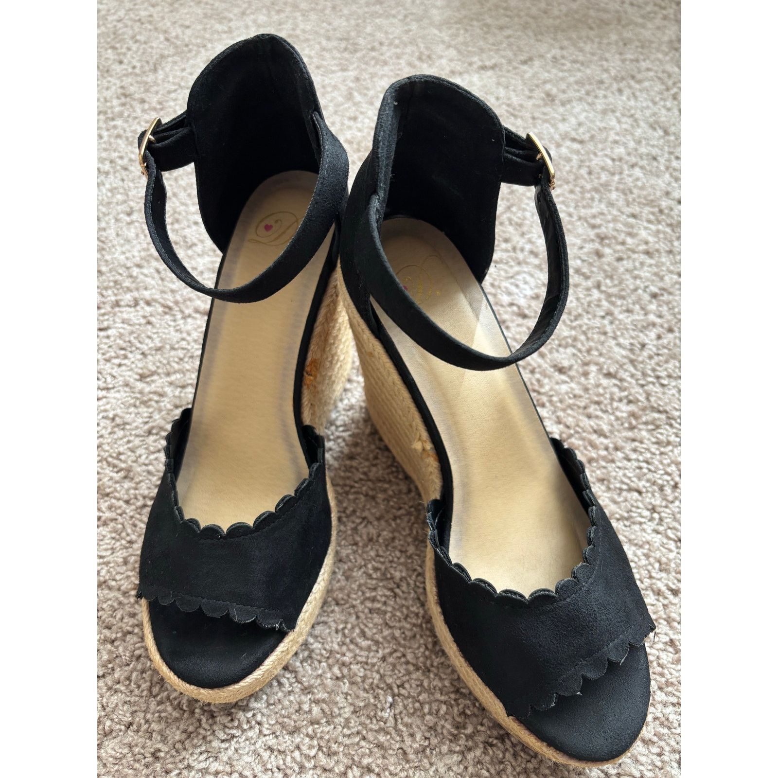 The Unbranded Brand Heart in D Espadrille Wedges Size 9 Size US 9 / IT 39 - 2 Thumbnail